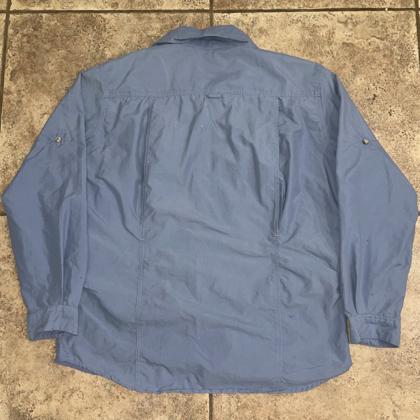 Vintage Sportif Blue Fishing Shirt Mens L Long Sleeve Button-Up Shirt Size US L / EU 52-54 / 3 - 4 Thumbnail