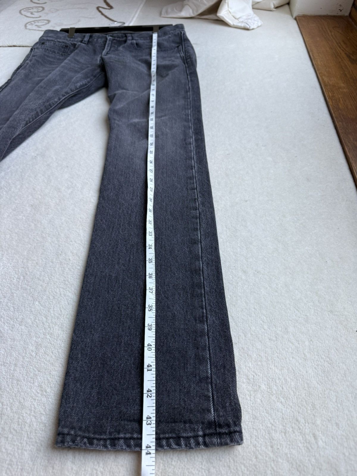 Saint Laurent Paris FW18 Saint Laurent dark grey black denim jeans distressed 32 Size US 32 / EU 48 - 10 Thumbnail