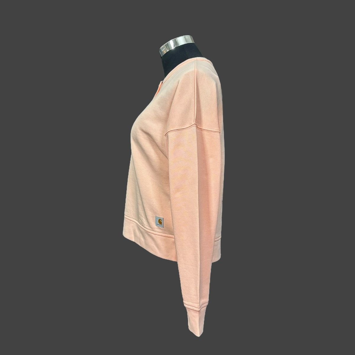 Carhartt Carhartt Women’s Loosefit Peach Henley Sweatshirt Sz S (4-6) Size S / US 4 / IT 40 - 3 Thumbnail