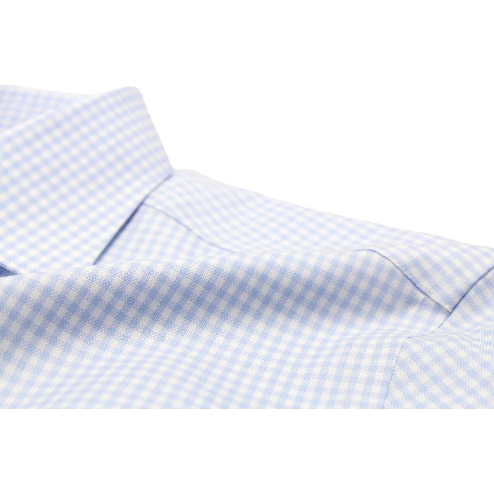 Suitsupply Suitsupply Traveller Slim Fit Formal Shirt Check Cutaway Men 39 / 15 1/2 Blue Shirt Size 40R - 6 Thumbnail
