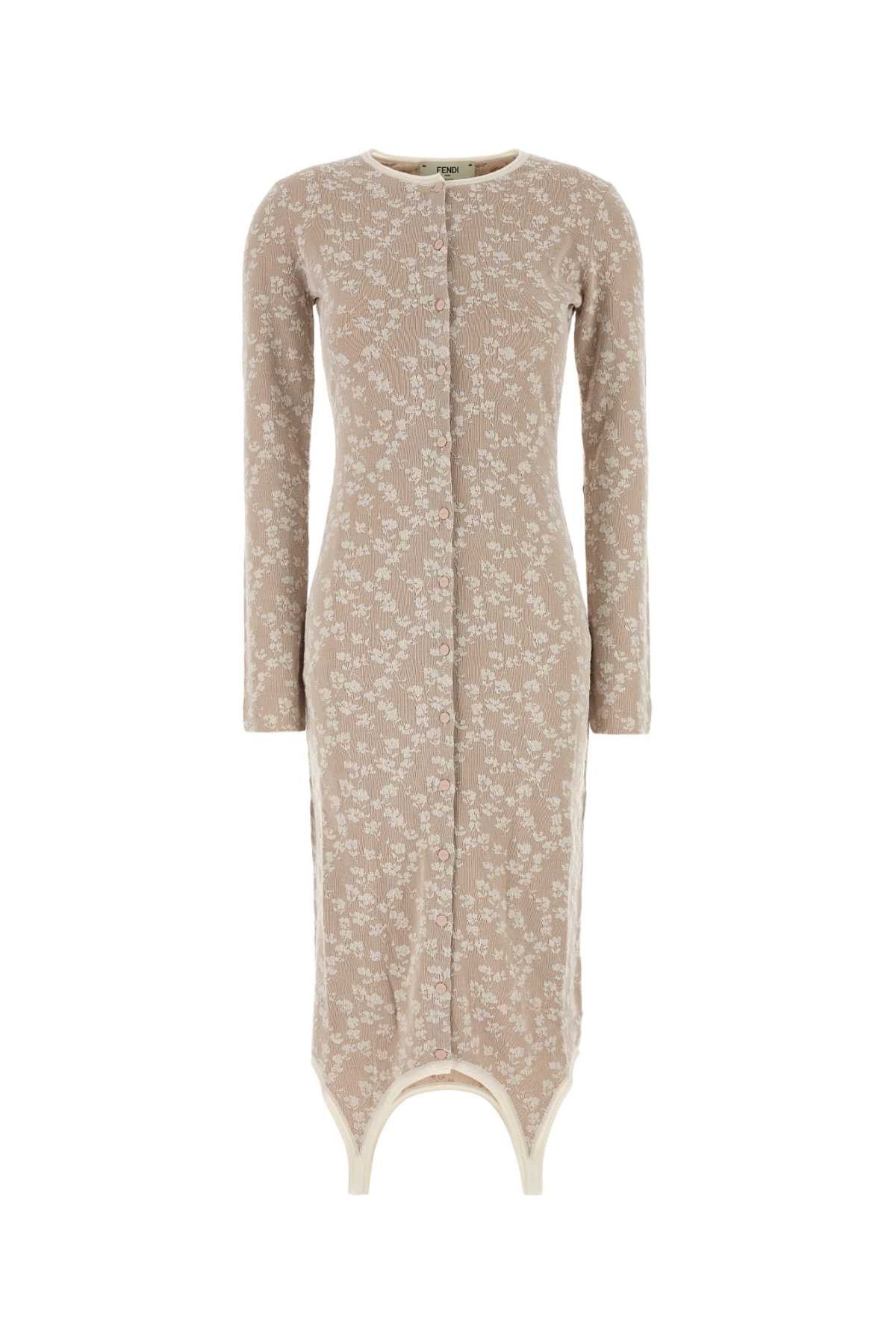Fendi Embroidered Cotton Blend Dress Size S / US 4 / IT 40 - 1 Thumbnail