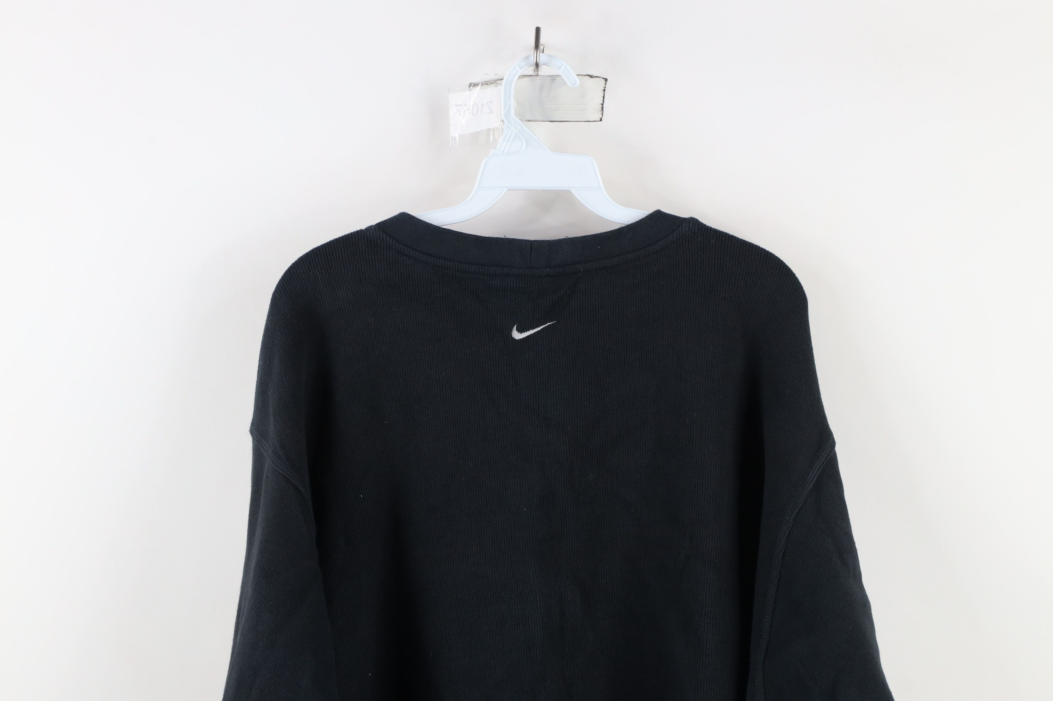Nike × Vintage Vintage Nike Travis Scott Mini Swoosh Ribbed Knit Sweater Size US XXL / EU 58 / 5 - 12 Thumbnail