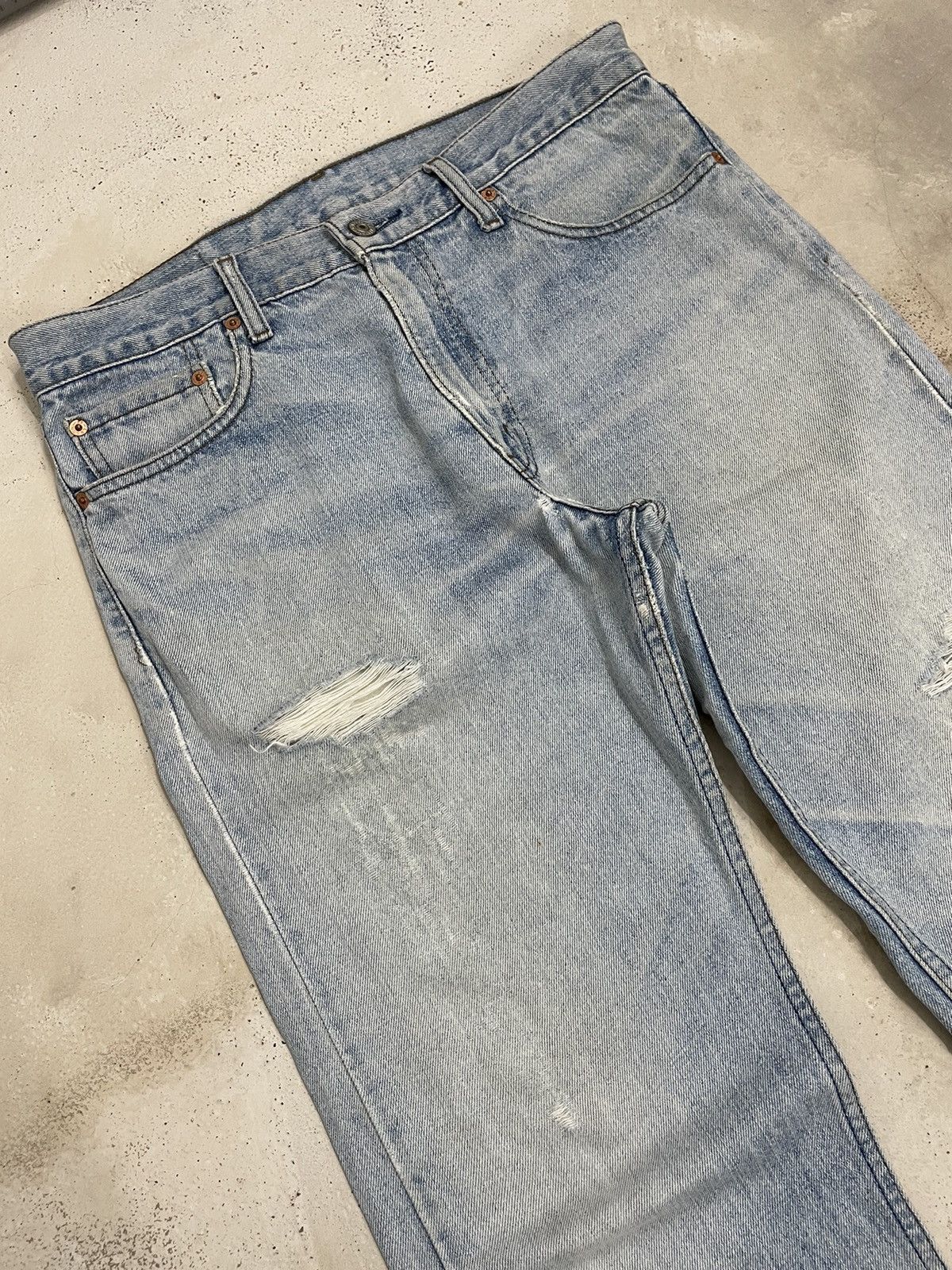 Levi's Levis 532 Vintage Distressed Denim Pants Size US 33 - 3 Thumbnail