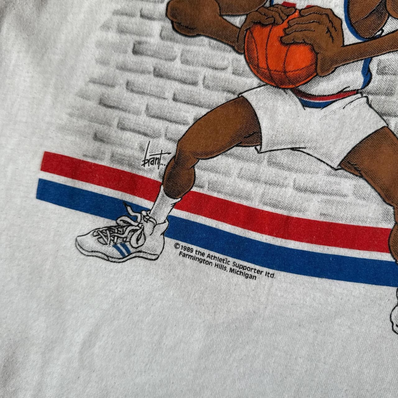 Other VTG 80s Rick Mahorn Pistons NBA White T-shirt Men’s Large Size US L / EU 52-54 / 3 - 3 Thumbnail