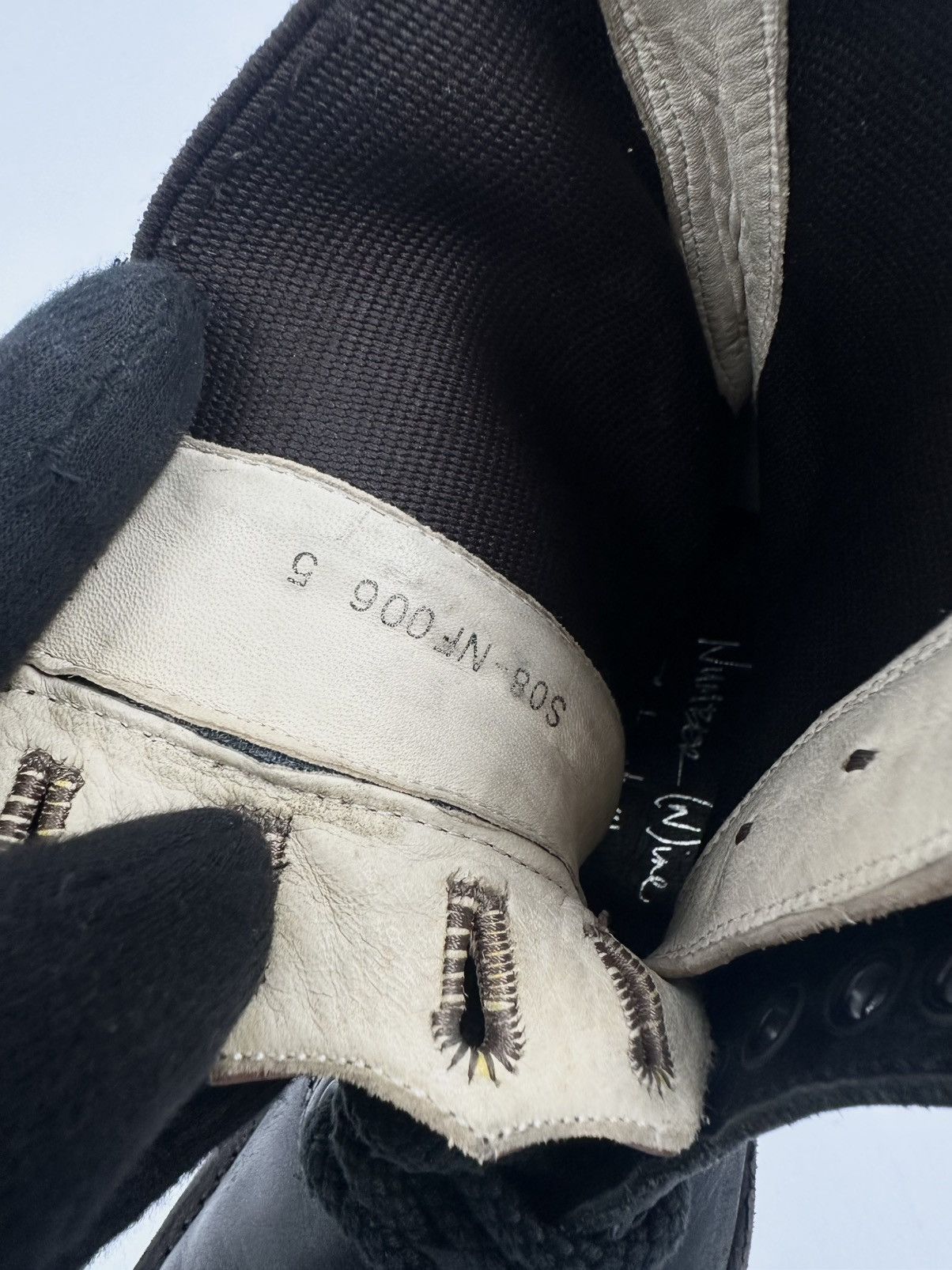 Number (N)ine Number (N)ine S/S08 “Birds” Double Layered Boots