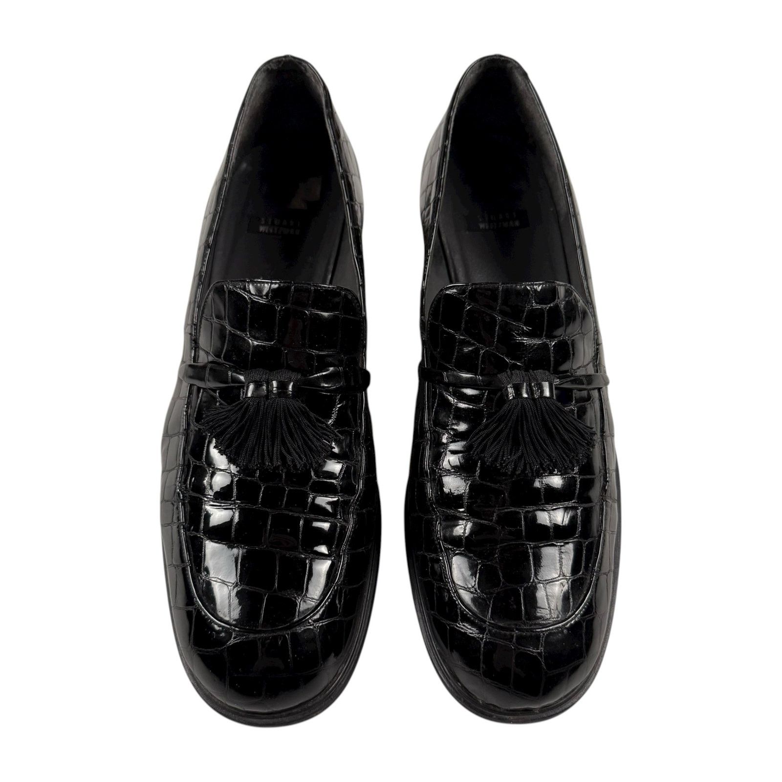 Stuart Weitzman × Vintage Vintage y2k Stuart Weitzman Women's Alligator Tassel Loafers Size US 9.5 / IT 39.5 - 5 Thumbnail