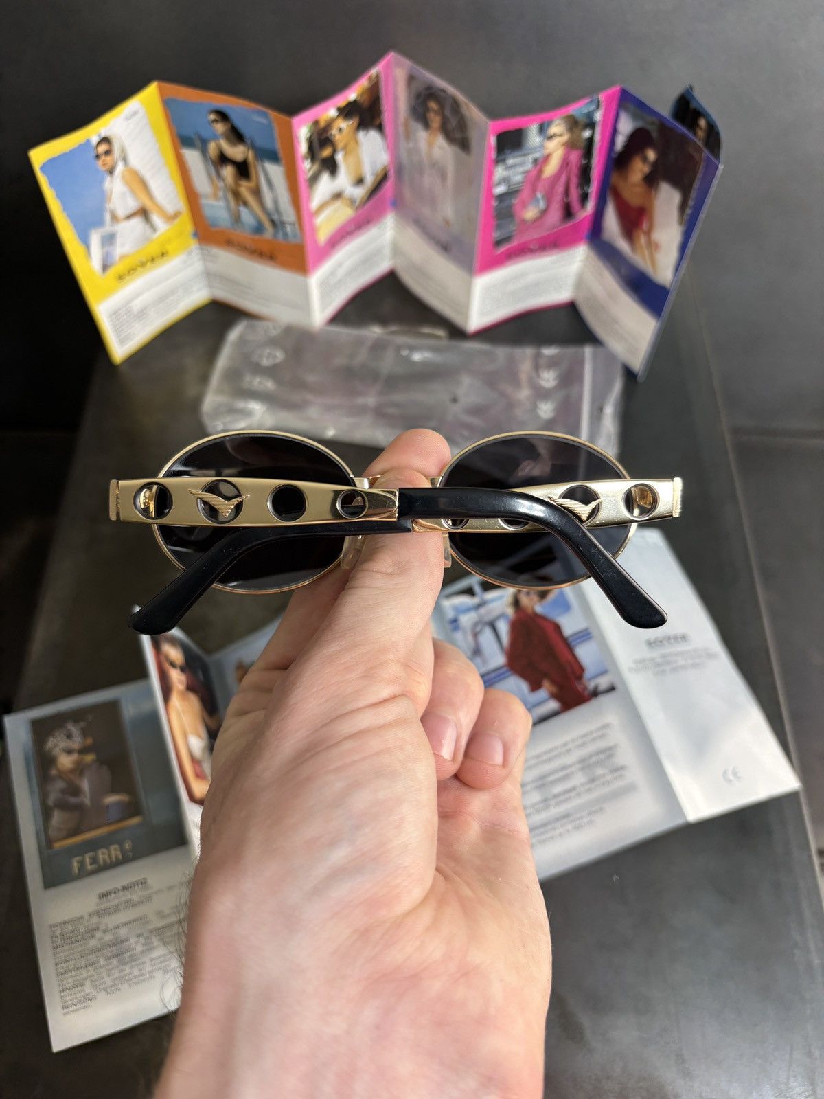 Designer NOS 1990s Sunglasses Metal JPG Diesel Sover Italy Deadstock Size ONE SIZE - 1 Thumbnail