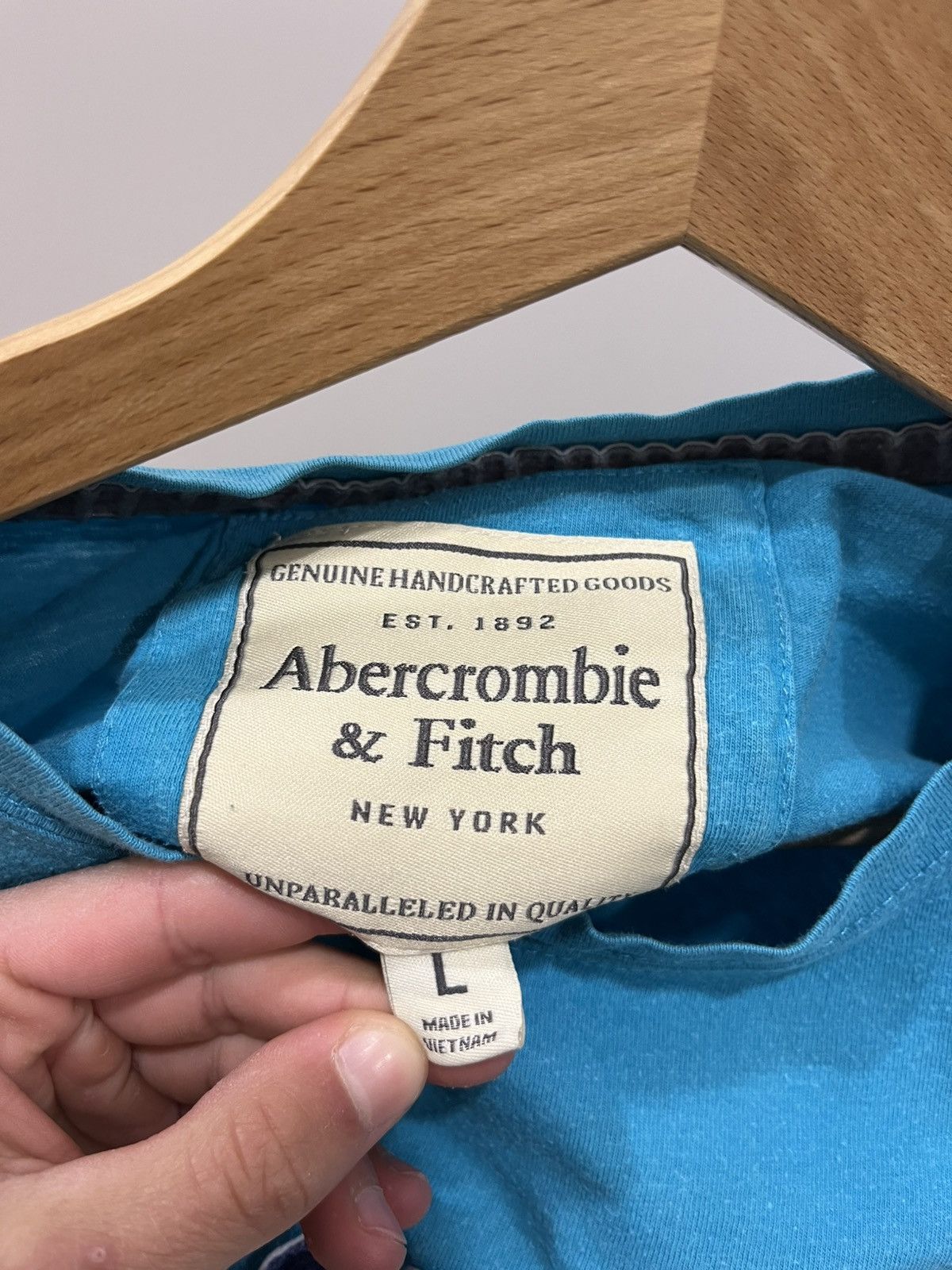 Abercrombie & Fitch 90s Abercrombie & Fitch T-Shirt Spellout Vintage Y2K Size US L / EU 52-54 / 3 - 4 Thumbnail