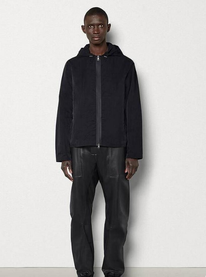 Bottega Veneta BOTTEGA VENETA cream tech nylon hooded jacket 50 Medium q Size US M / EU 48-50 / 2 - 3 Thumbnail