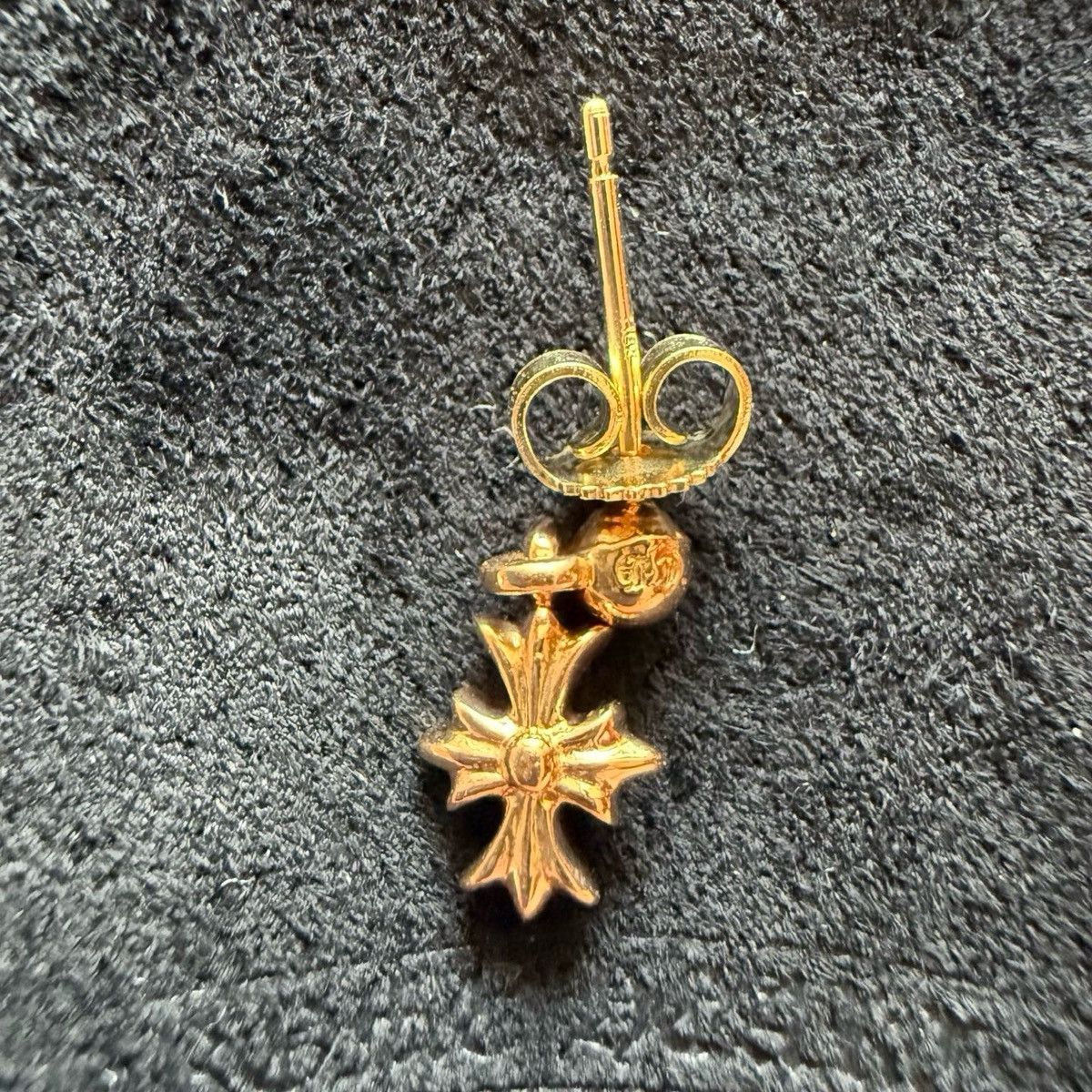Chrome Hearts Chrome Hearts 22k gold tiny e earring Size ONE SIZE - 2 Thumbnail