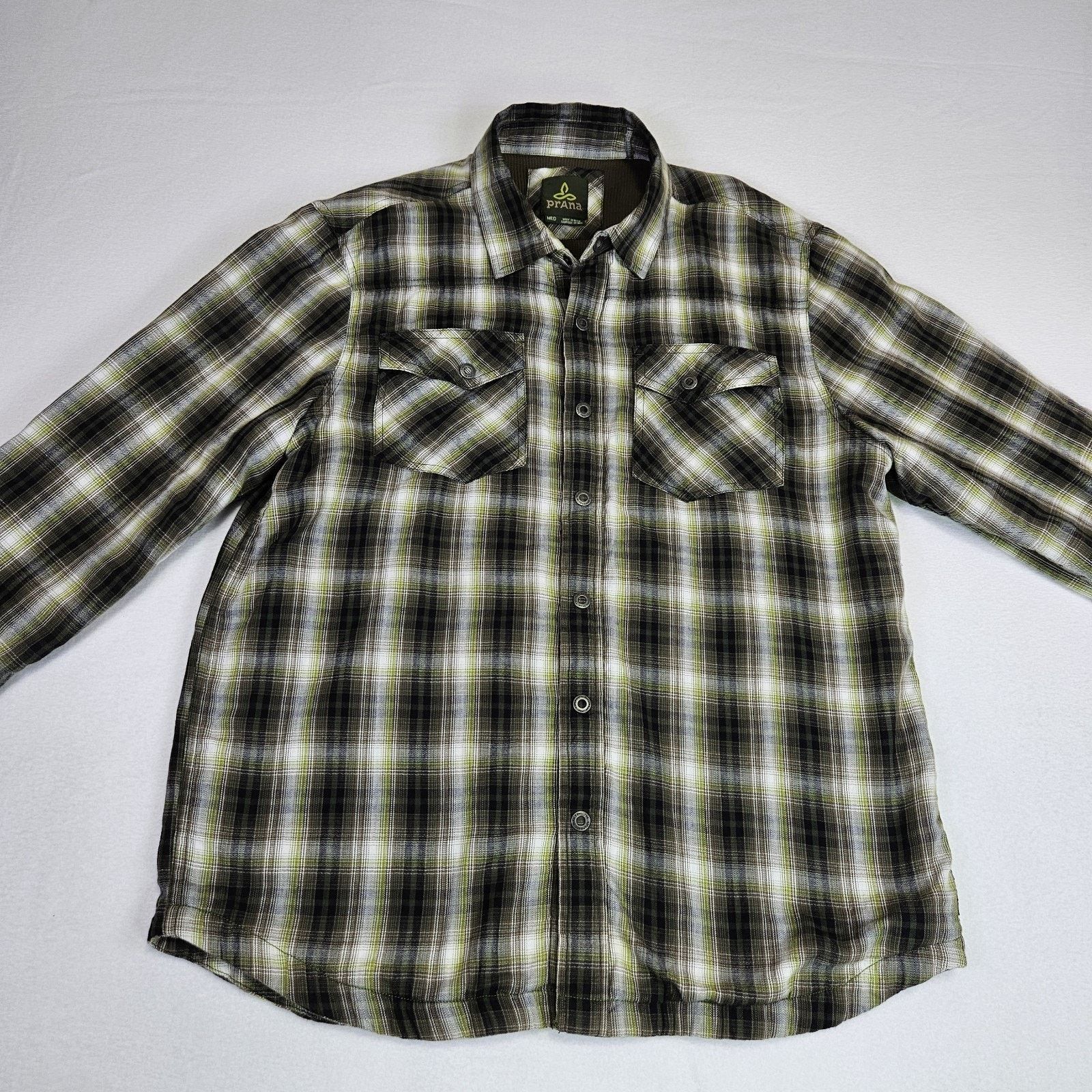 Prana PRANA Asylum Plaid Snap Flannel Shacket Thermal Lined Size US M / EU 48-50 / 2 - 20 Thumbnail