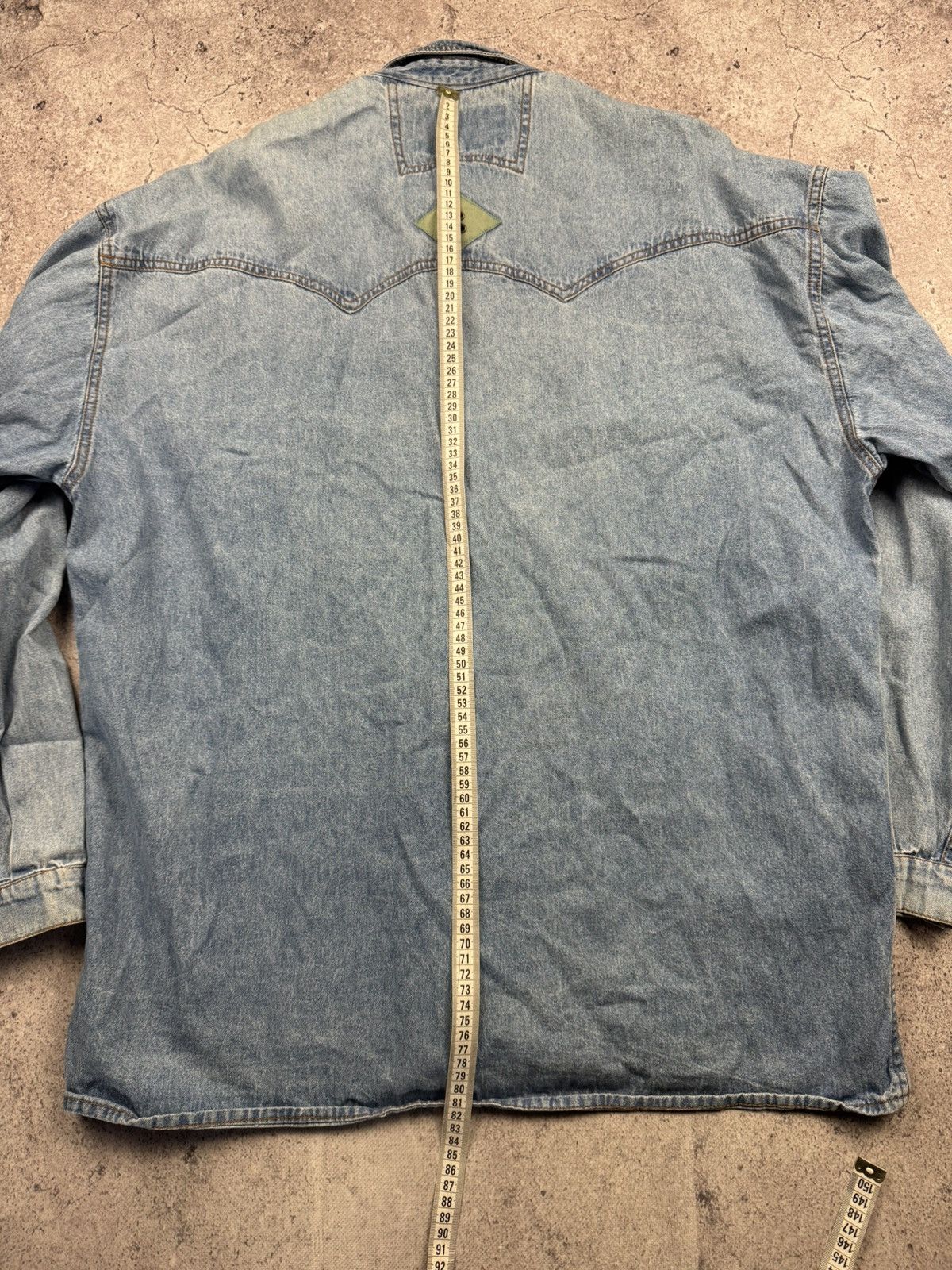 Cowboy Equipment Shooter Cowboy American Heritage Rancho Leather Denim Shirt Size US XL / EU 56 / 4 - 7 Thumbnail