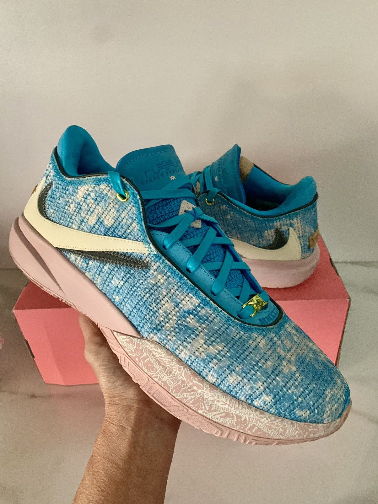 image of Nike Lebron Xx All Star Shoes in Blue, Men's (Size 13)