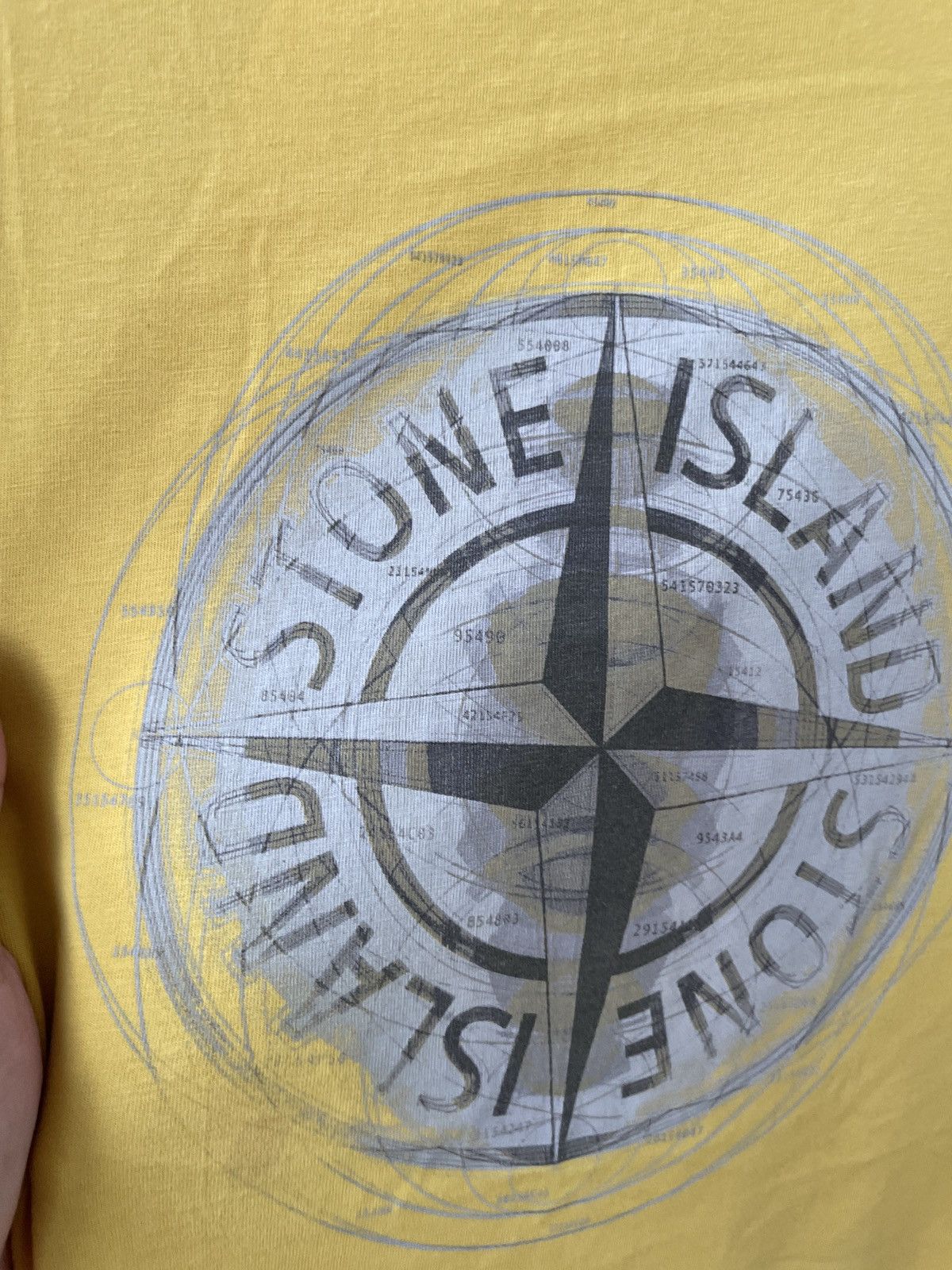 Stone Island Stone Island T shirt Yellow big logo Size US XL / EU 56 / 4 - 5 Thumbnail