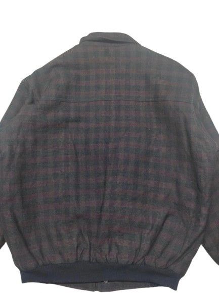 Japanese Brand × Vintage VINTAGE JAPANESSE BRAND BOMBER CHECKERED JACKET Size US L / EU 52-54 / 3 - 4 Thumbnail