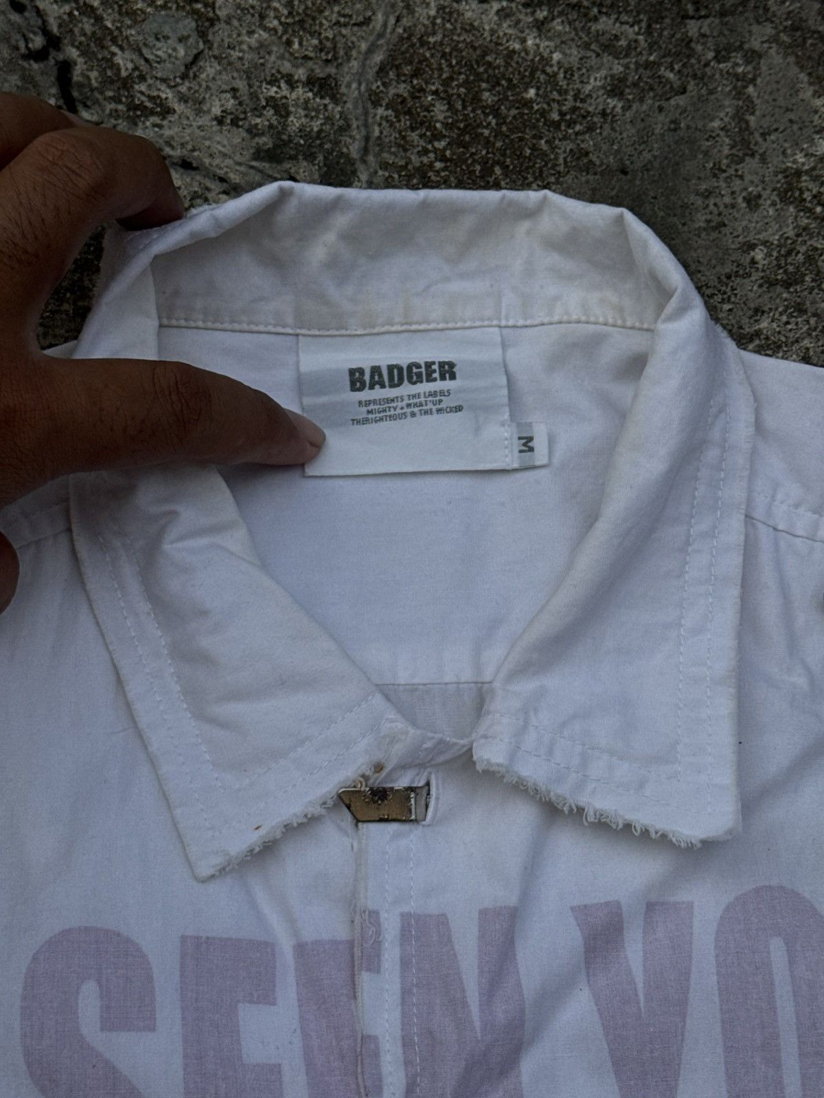 Junya Watanabe Japanese Budger Poem Button Shirt Trashed Junya Styled Size US M / EU 48-50 / 2 - 6 Thumbnail