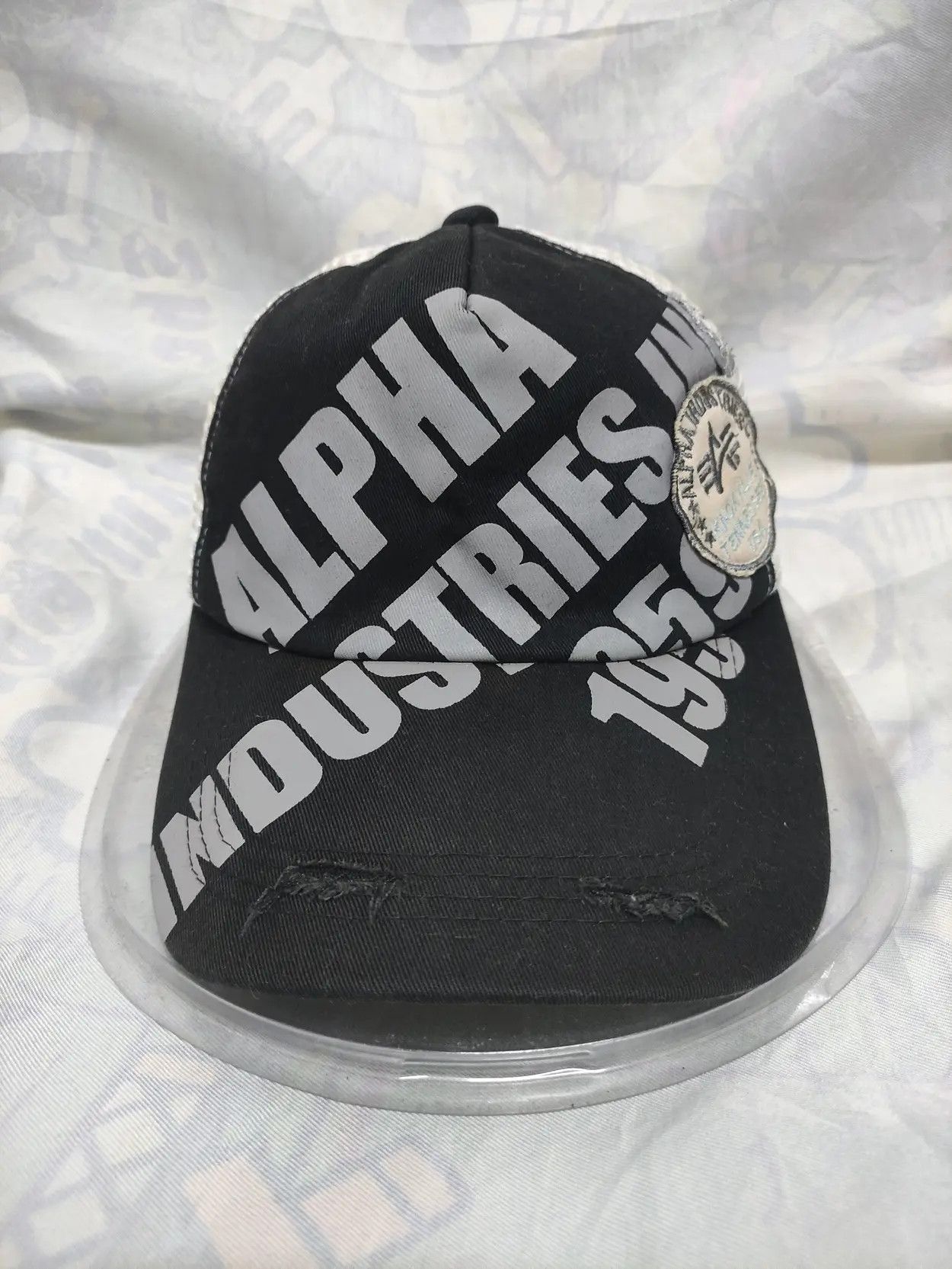 Alpha Industries ALPHA INDUSTRIES VINTAGE TRUCKER CAP DESIGN DISTRESSED Size ONE SIZE - 8 Thumbnail
