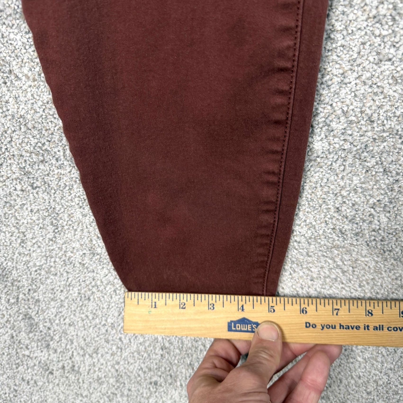 Vintage Maurices Jeans Womens M Rust Reddish-Brown Mid Rise Skinny Stretch Denim 30x28 Size 32" / US 10 / IT 46 - 3 Thumbnail