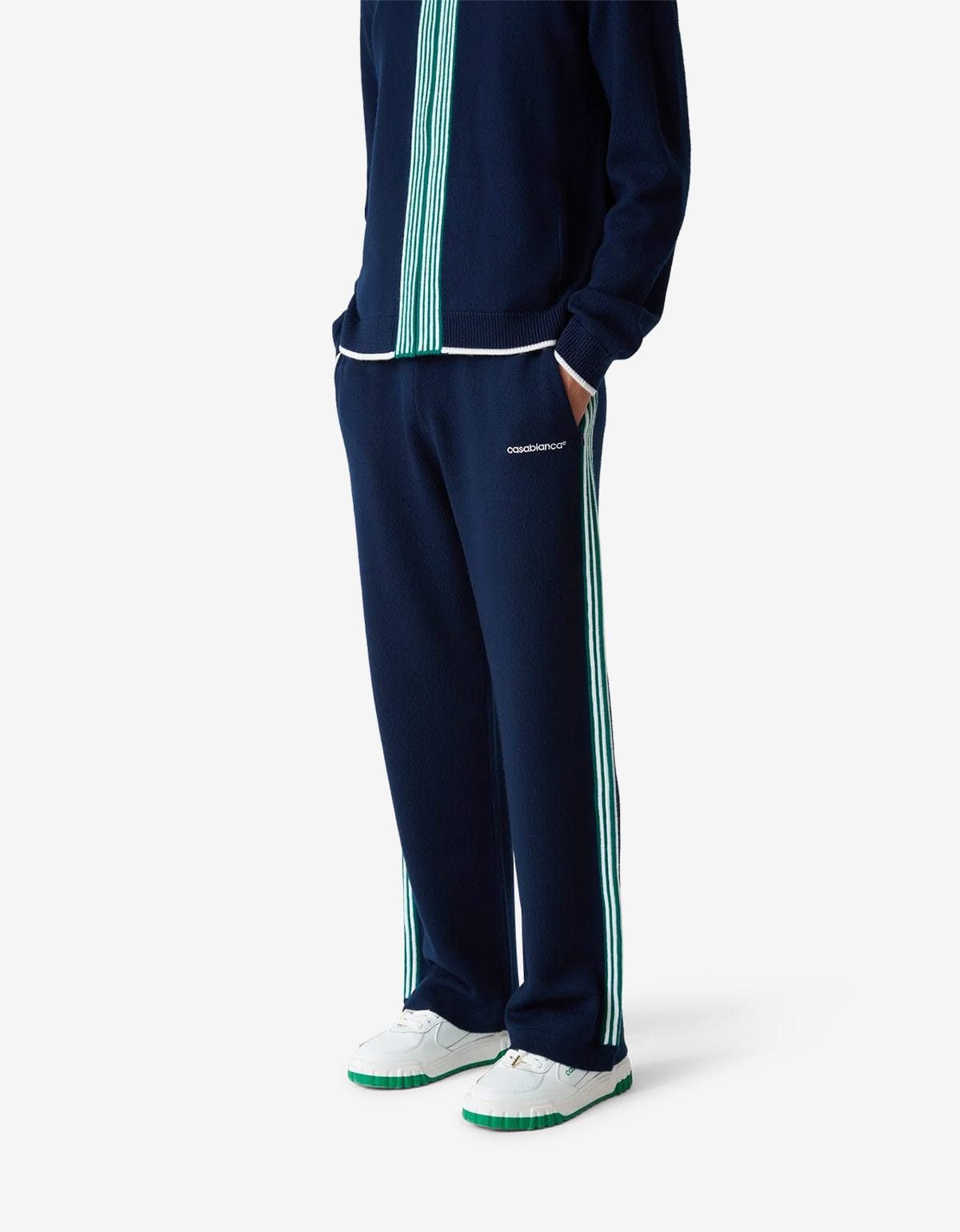 Casablanca Casablanca Navy Blue Knit Tennis Trousers Size US 34 / EU 50 - 2 Thumbnail