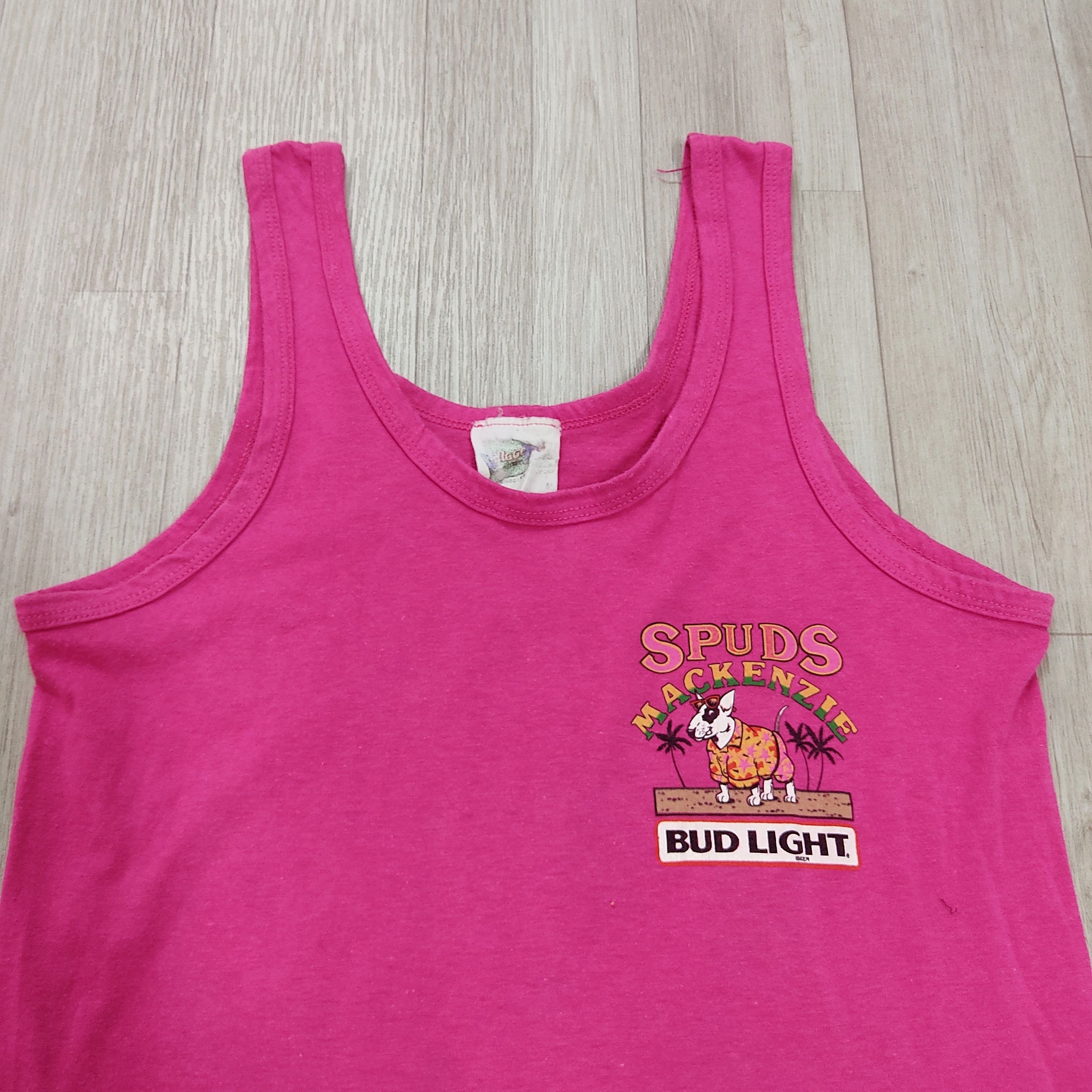 Vintage Spuds MacKenzie Bud Light Party Animals Back hit Sleeveless Size US M / EU 48-50 / 2 - 7 Thumbnail