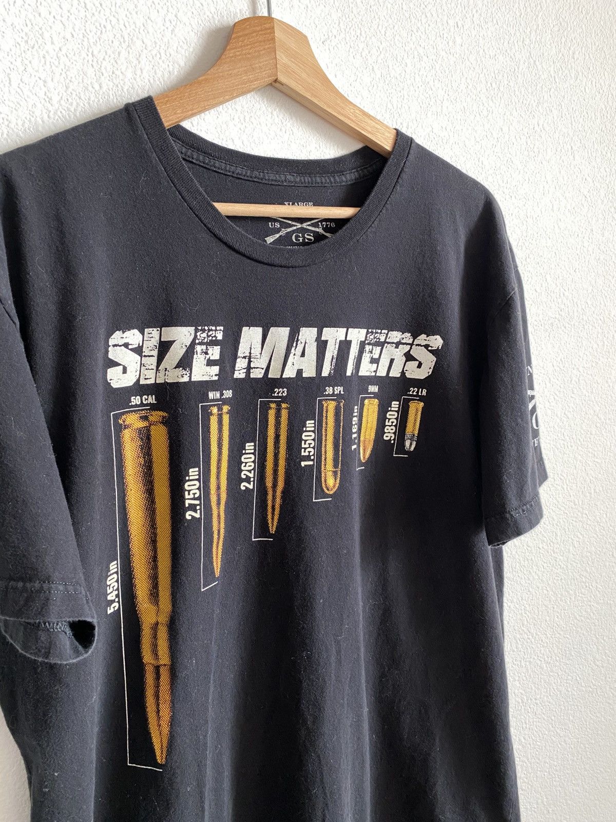Other Bullet Size Matters Gun Tee Size US XL / EU 56 / 4 - 3 Thumbnail