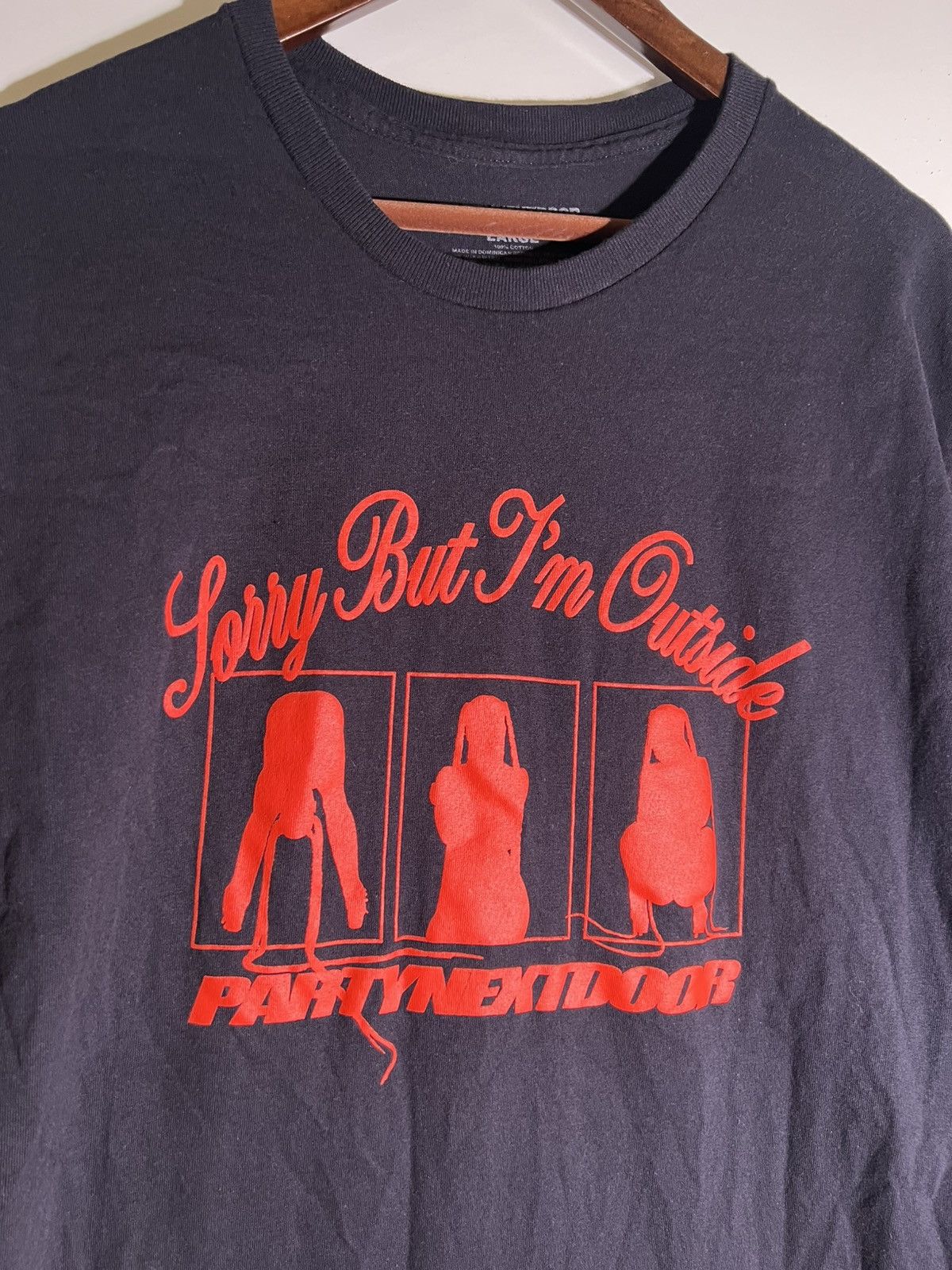 Vintage Partynextdoor Sorry But I’m Outside Streetwear R&B Music Tee Size US L / EU 52-54 / 3 - 3 Thumbnail
