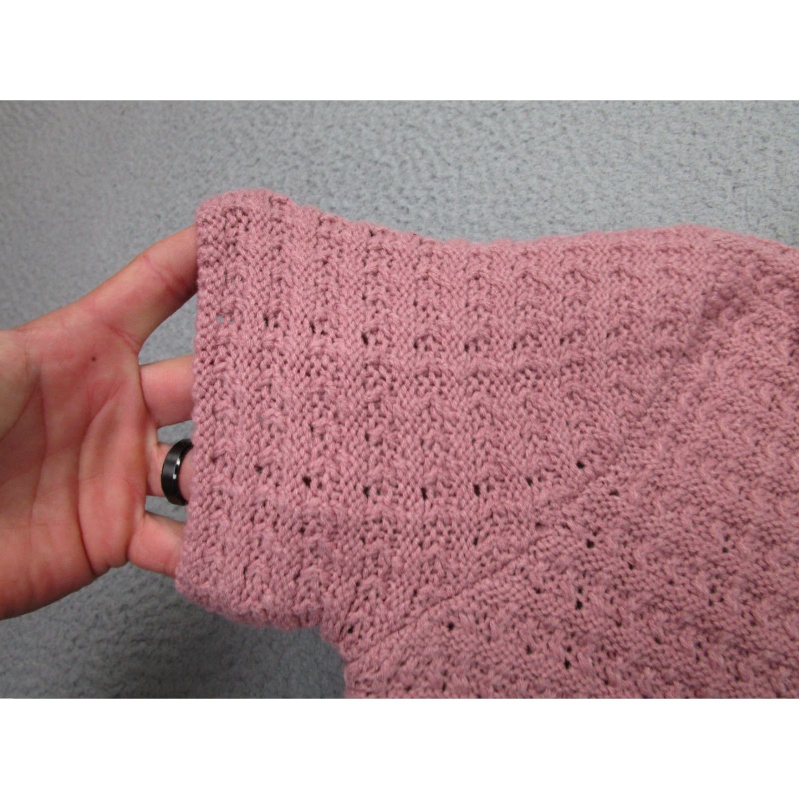 Vintage By Design Cardigan Sweater Womens L Pink Knit Button Top Academia Fairy Preppy Size L / US 10 / IT 46 - 4 Thumbnail