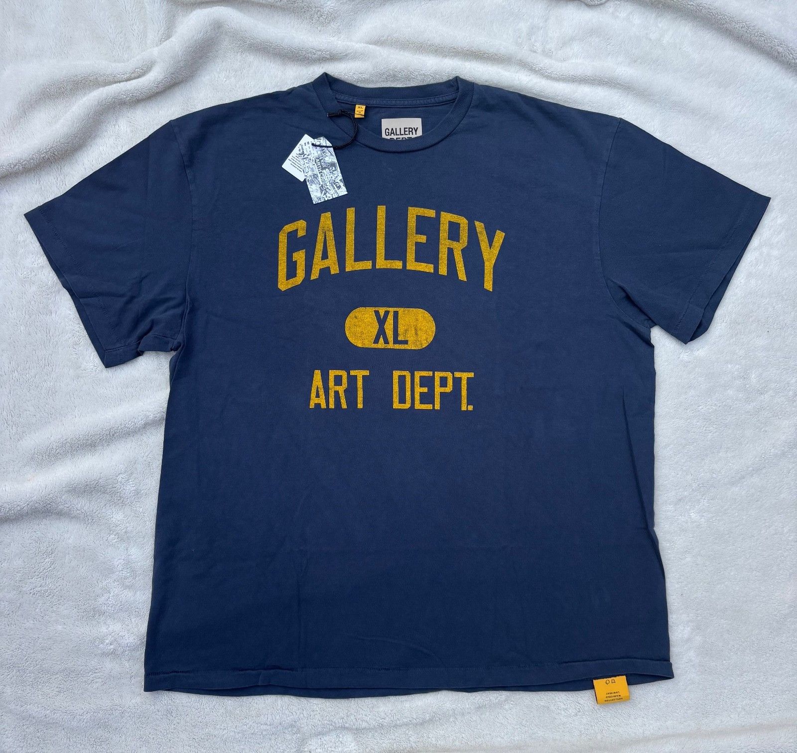 Gallery Dept. Gallery Dept Art Dept Navy/Yellow Logo Department Tee - 2XL Size US XXL / EU 58 / 5 - 1 Thumbnail