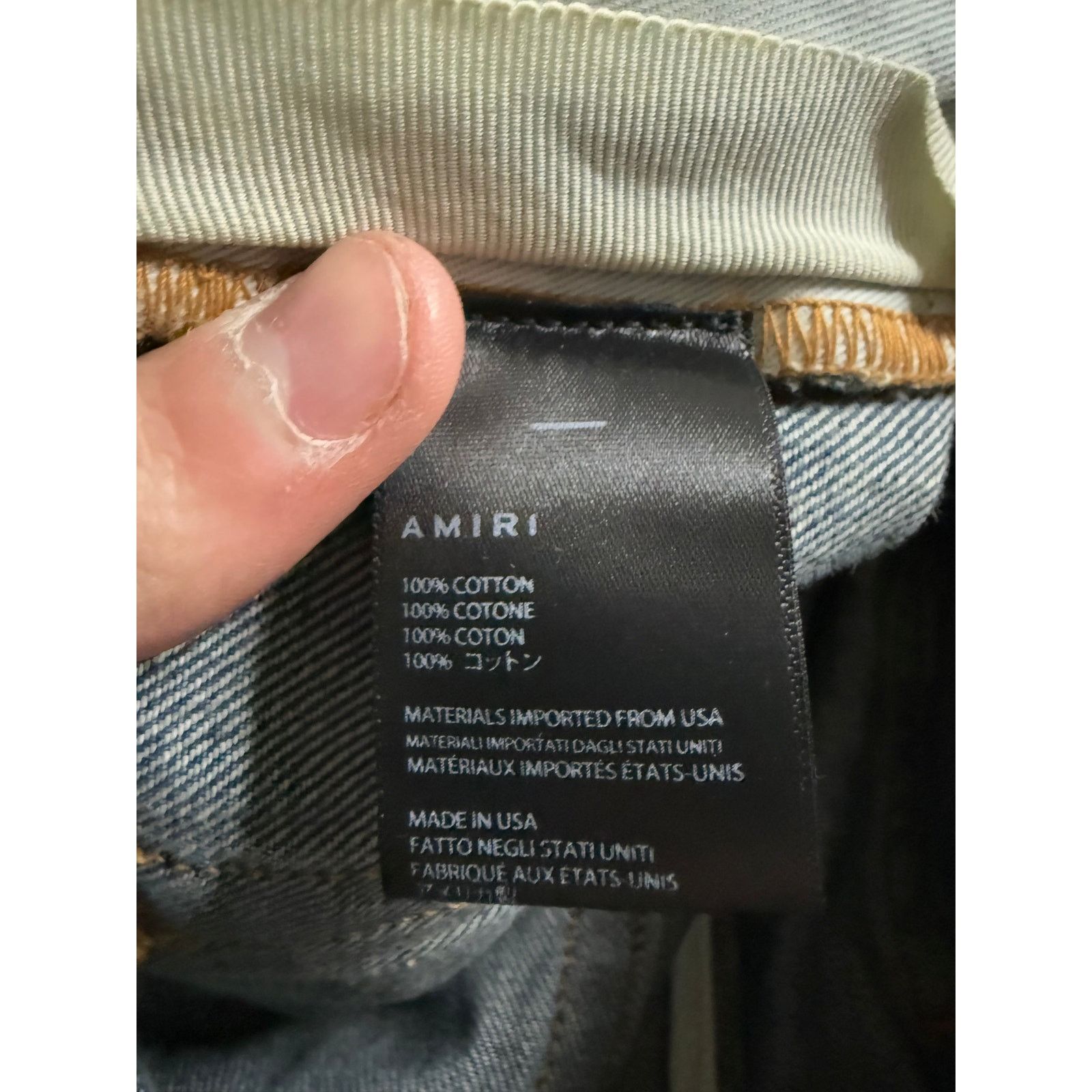 Amiri Amiri Jeans Lightwash (Wide Leg) Used 32 Size US 32 / EU 48 - 4 Thumbnail
