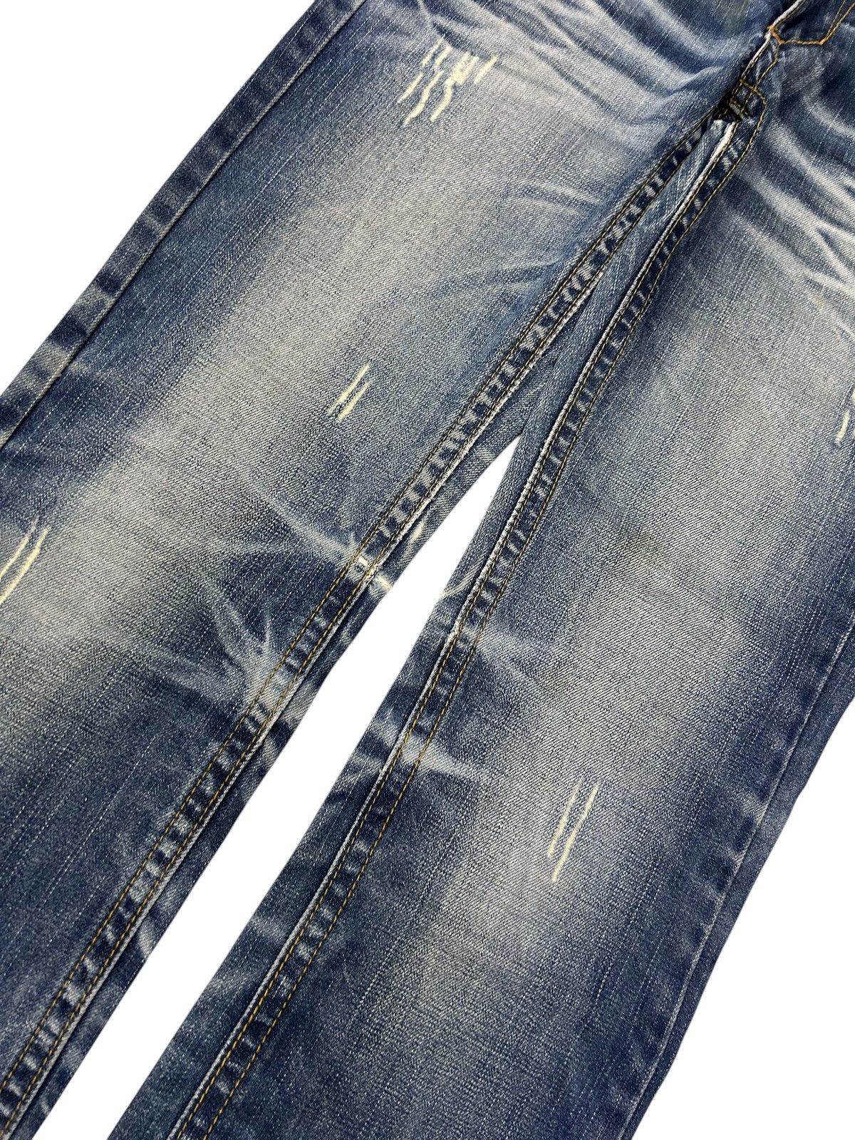 Japanese Brand × Vintage Vintage PRESS Japanese Denim Faded Distressed Jeans Size US 30 / EU 46 - 4 Thumbnail