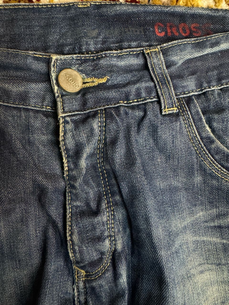 Japanese Brand × Vintage Vintage Cross jeanswear faded distressed denim Size US 32 / EU 48 - 4 Thumbnail