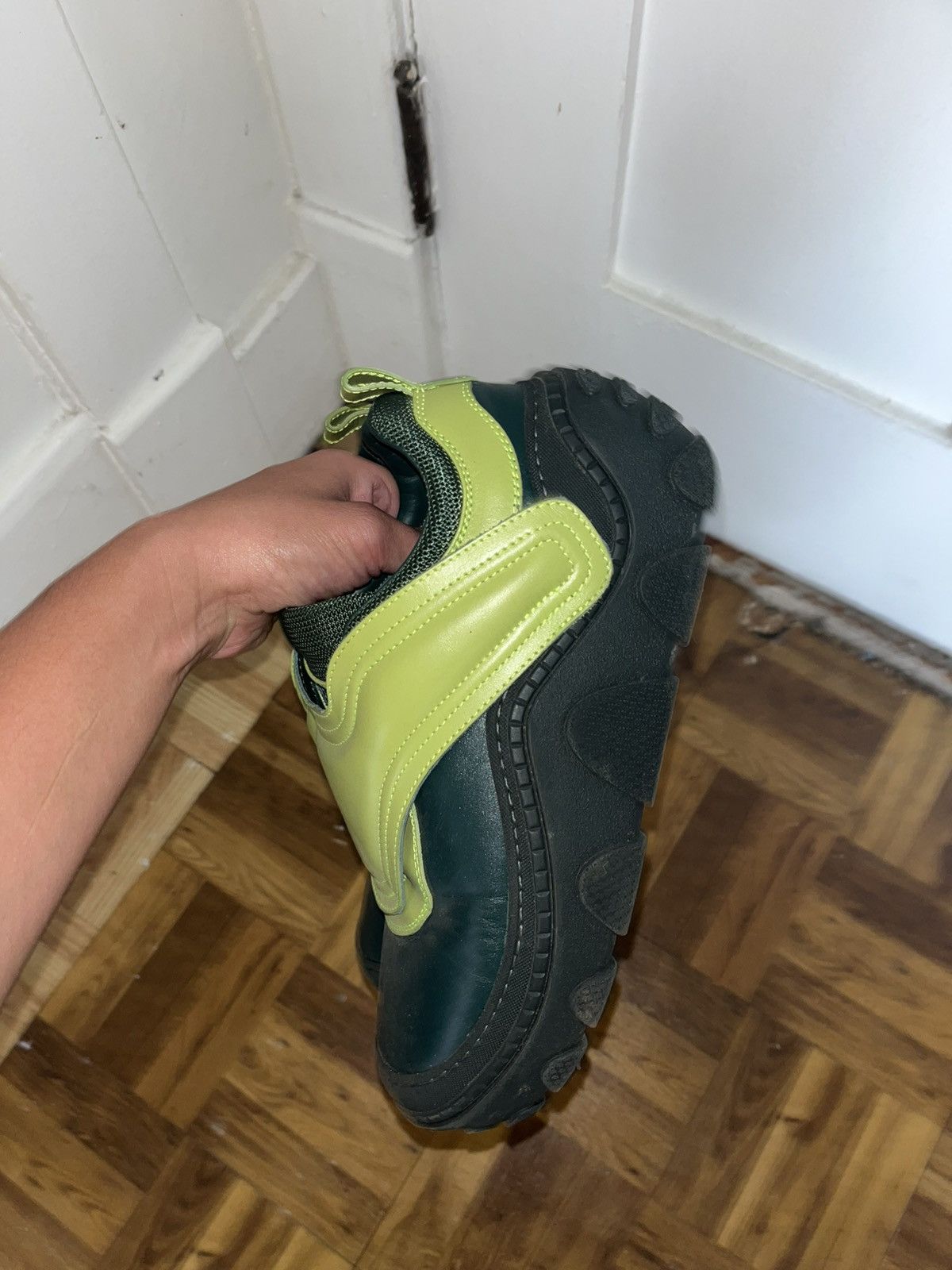 Kiko Kostadinov Kiko Kostadinov Tonkin Strap in Lime/Serpentine Green Size US 7 / EU 40 - 5 Thumbnail
