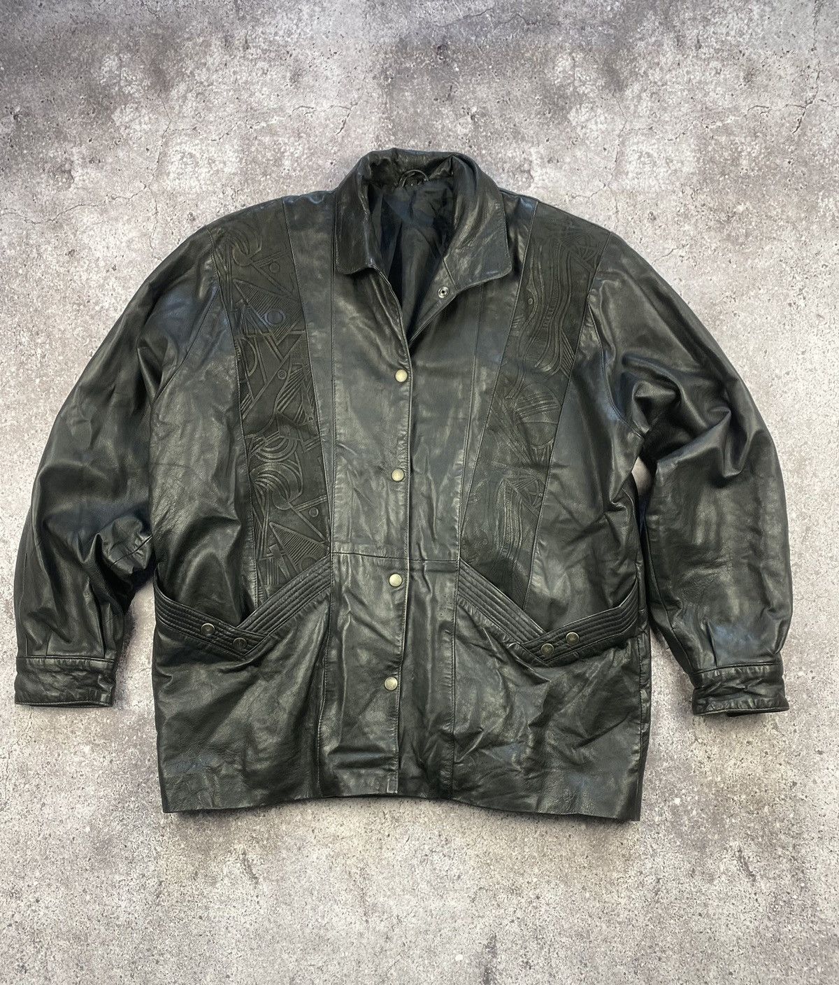 Genuine Leather × Vintage Vintage Bomber Leather Brown Jacket Avirex Schott 70-80s Size US L / EU 52-54 / 3 - 2 Thumbnail