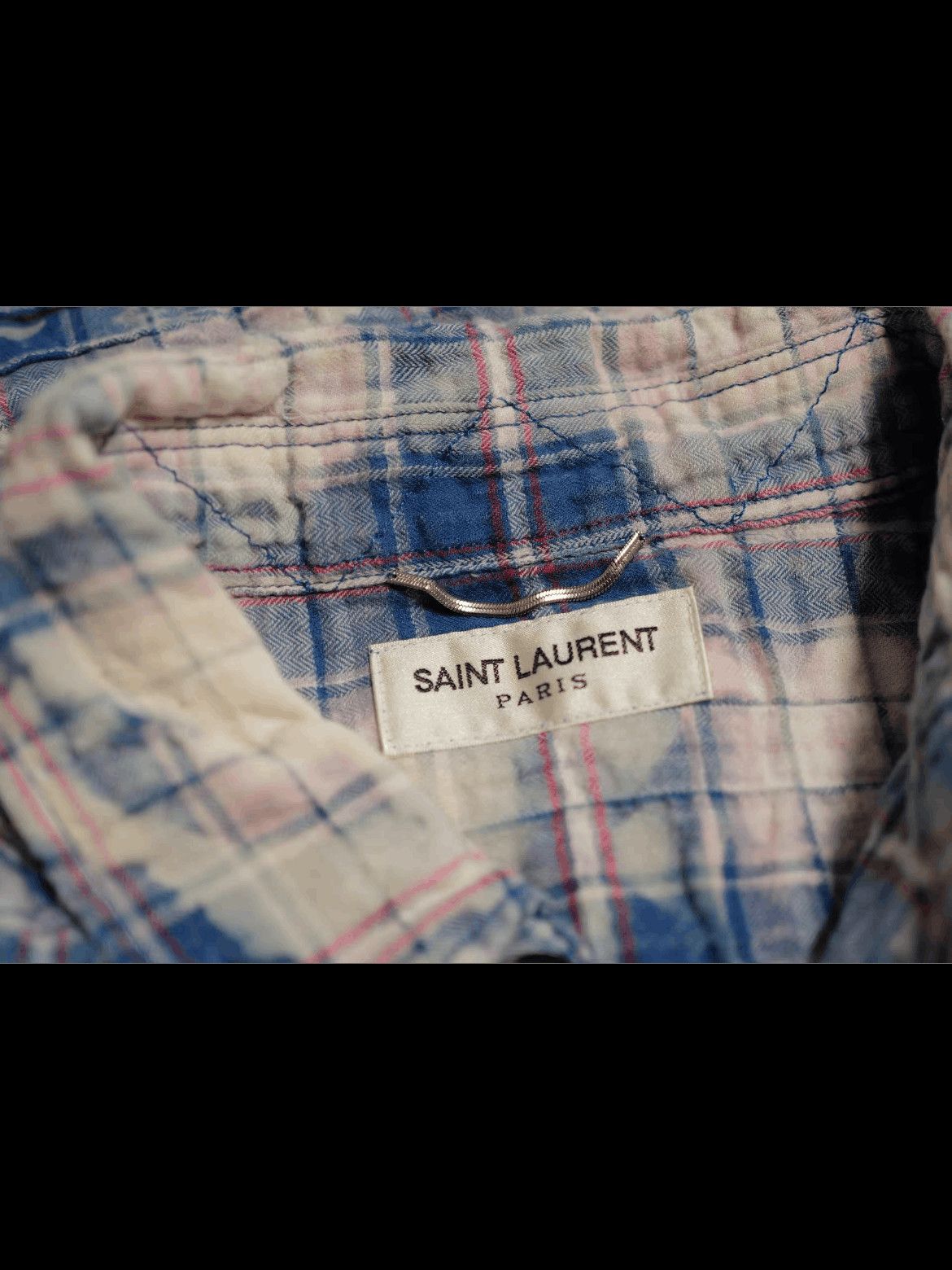 Saint Laurent Paris Saint Laurent Paris 16SS Distressed Faded Shirt Size US M / EU 48-50 / 2 - 3 Thumbnail