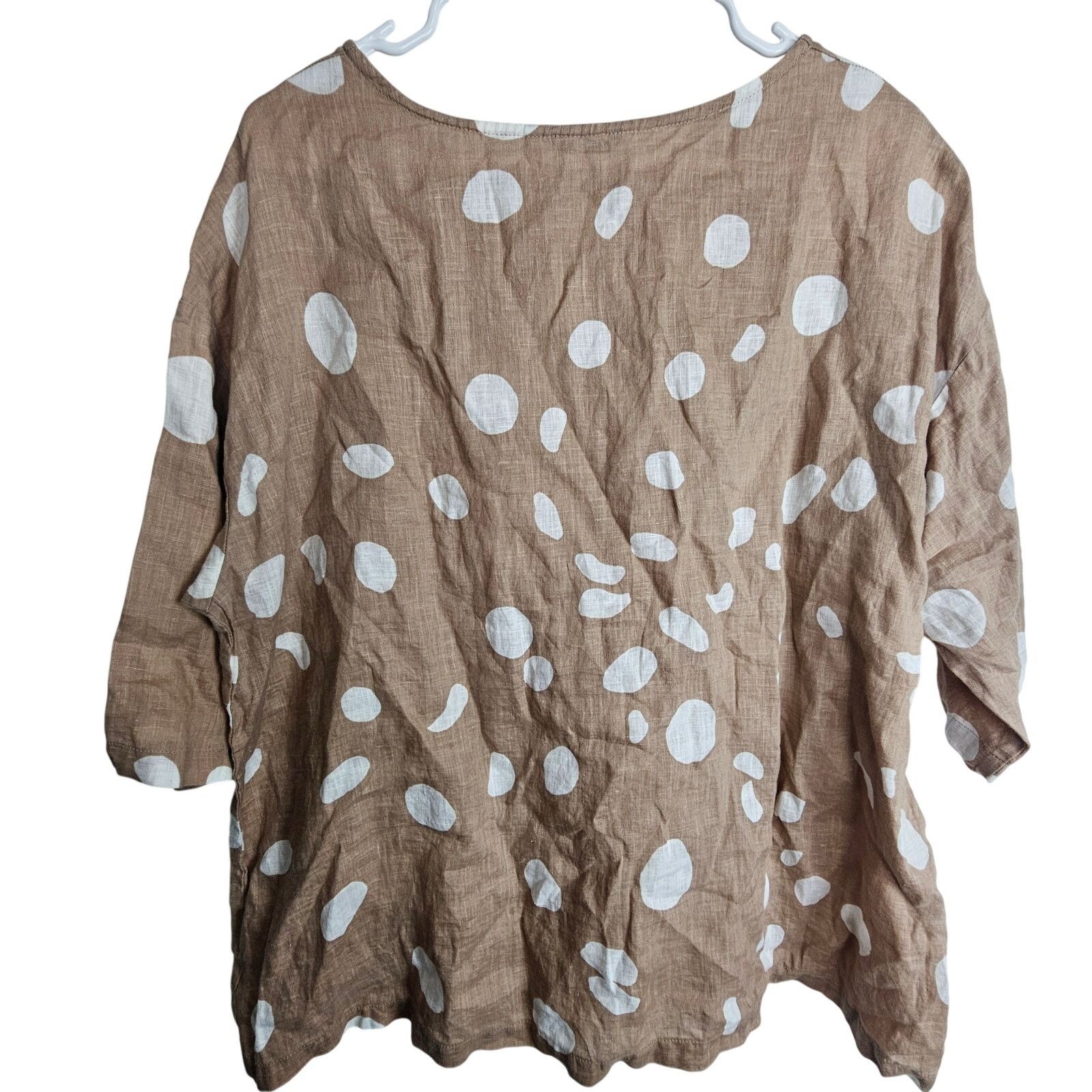 Marimekko Marimekko Womens Abstract Polka Dot Linen Tunic Size M Boho Size M / US 6-8 / IT 42-44 - 9 Thumbnail