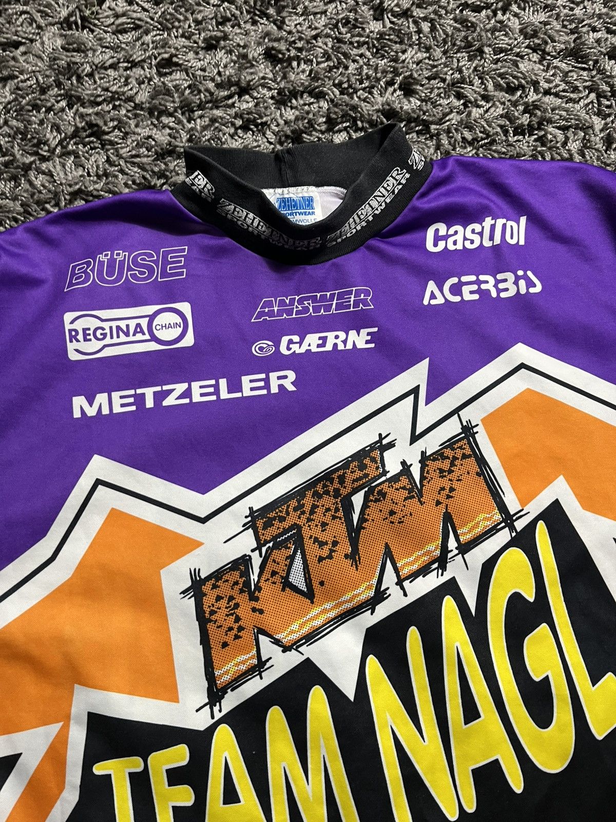Vintage KTM RACING VINTAGE 1980’s MOTOCROSS JERSEY BMX LONGSLEEVE Size US XXL / EU 58 / 5 - 6 Thumbnail