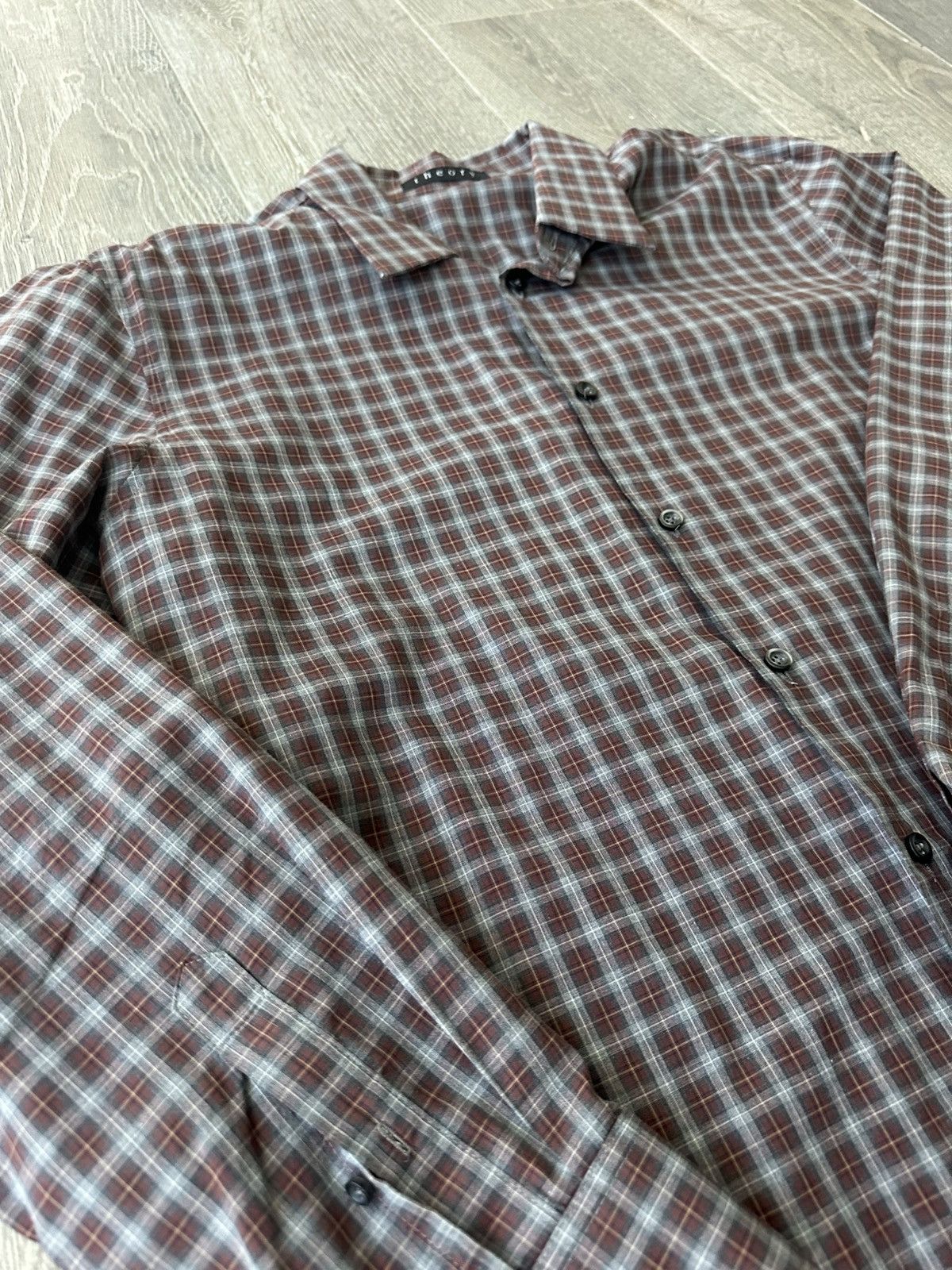 Theory RED PLAID THEORY DRESS SHIRT Size US L / EU 52-54 / 3 - 3 Thumbnail