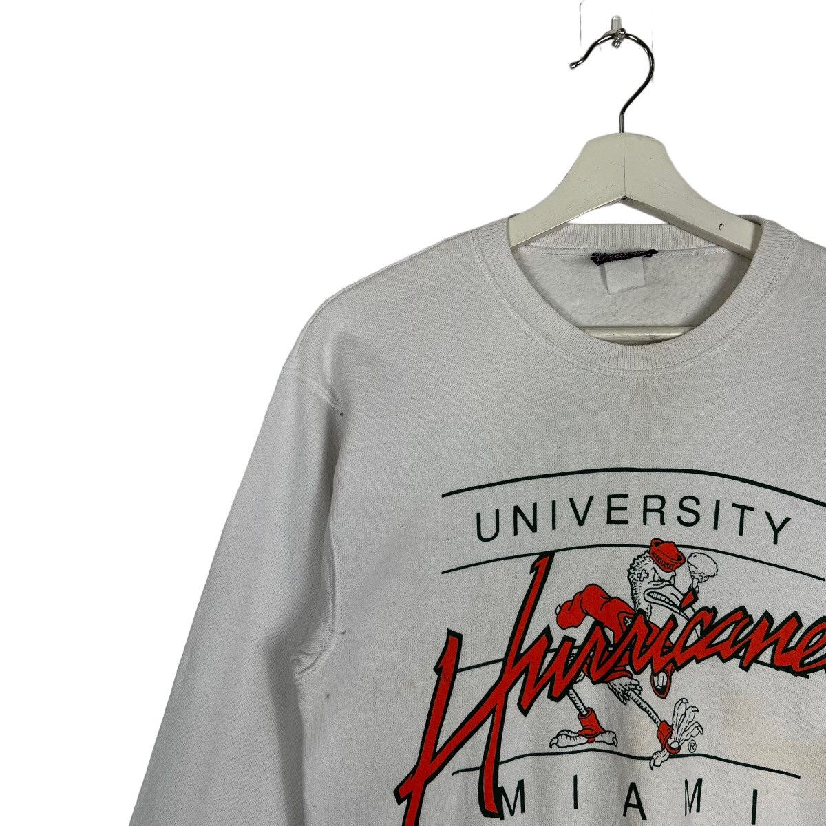Jansport × Vintage 🔥 VINTAGE 1980s HURRICANES UNIVERSITY MIAMI SWEATSHIRTS Size US S / EU 44-46 / 1 - 7 Thumbnail