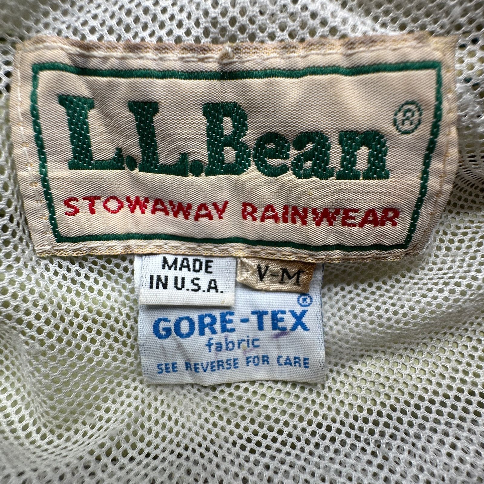 L.L. Bean VTG 90s LL Bean Gore-Tex Stowaway Jacket Womens Medium Size M / US 6-8 / IT 42-44 - 3 Thumbnail