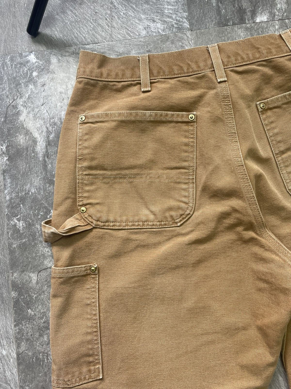 Carhartt Vintage Carhartt Double Knee Faded Tan Dirty Carpenter Pants Size US 34 / EU 50 - 3 Thumbnail