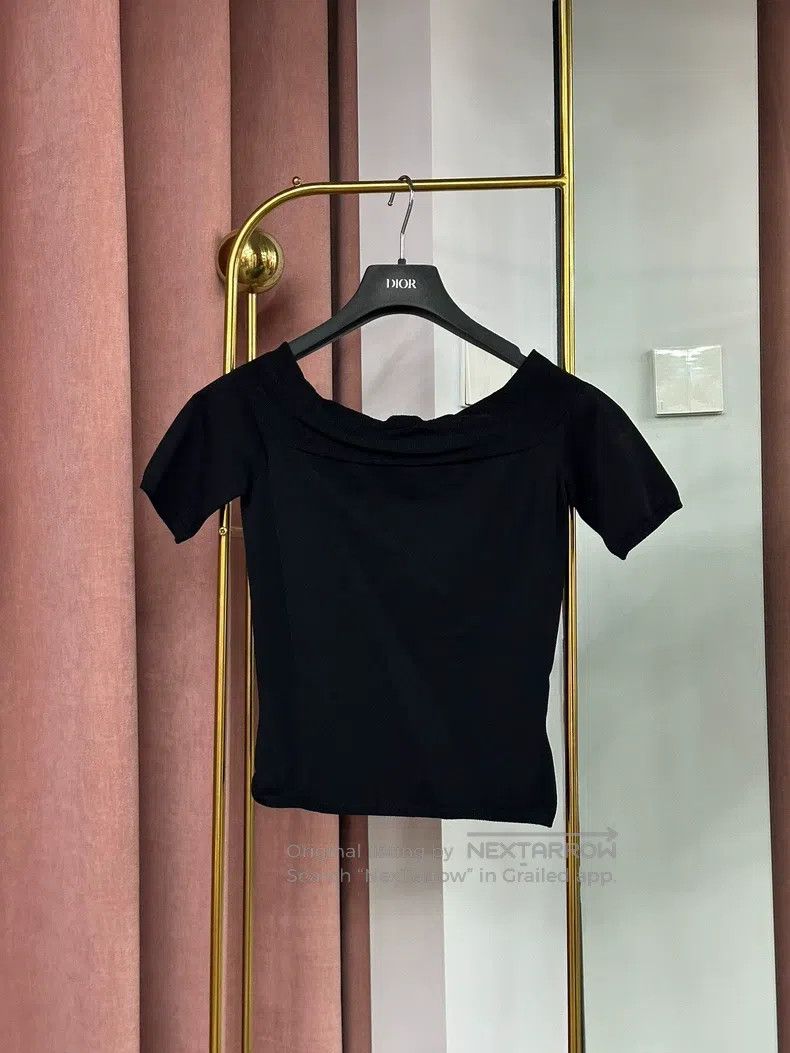 Alexander McQueen Alexander Mcqueen Black knitted short sleeves Size XS / US 0-2 / IT 36-38 - 1 Thumbnail