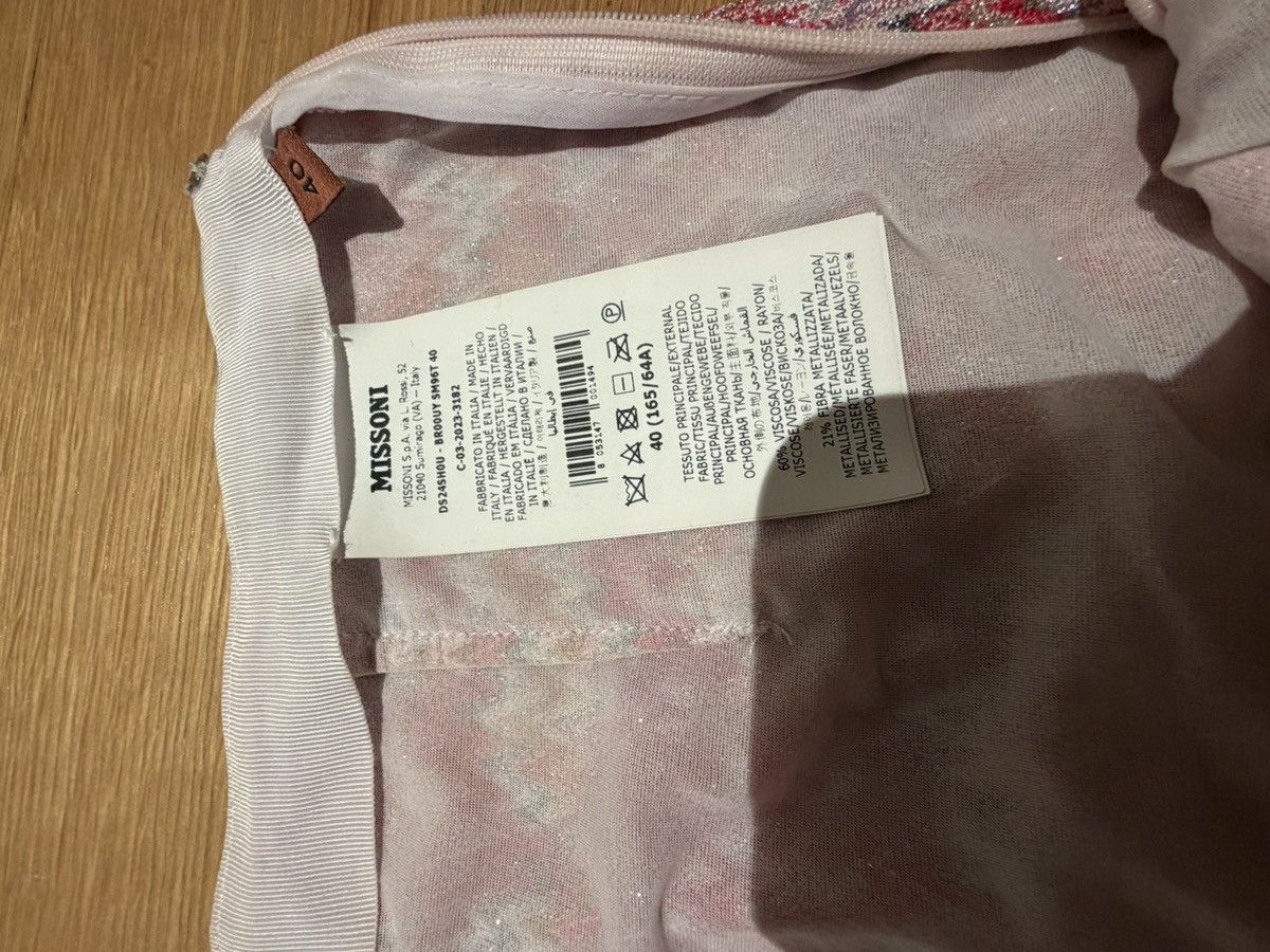Missoni Missoni Pink Orange White Mini Skirt Size 28" / US 6 / IT 42 - 4 Thumbnail