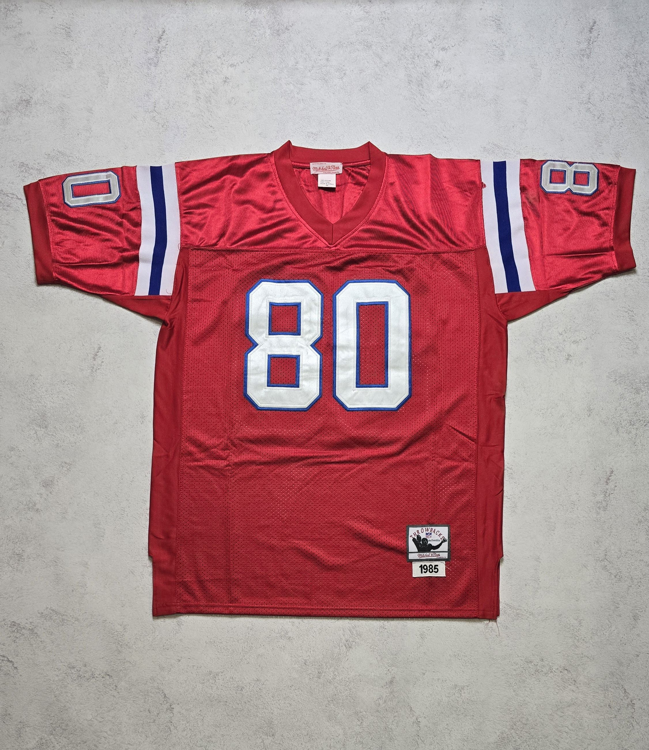 Mitchell & Ness Patriots Irving Fryar 1985 Throwback Stitched Jersey Size 50 Size US L / EU 52-54 / 3 - 1 Thumbnail