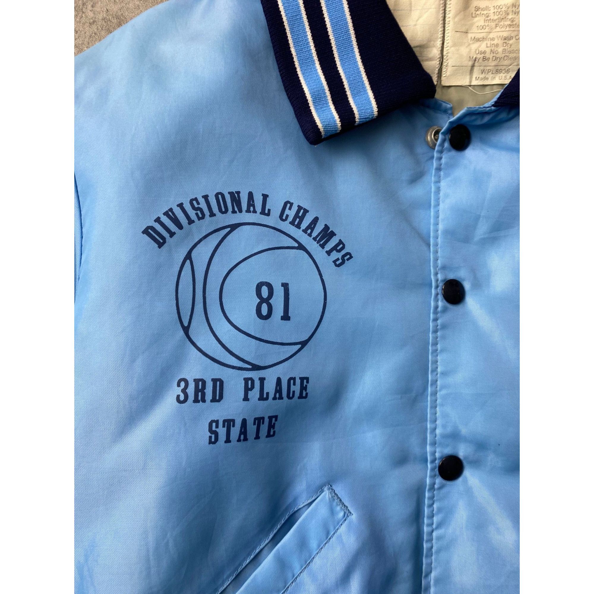 Vintage Vintage Blue Sky Eagles Jacket Snap On Coat Size US S / EU 44-46 / 1 - 5 Thumbnail