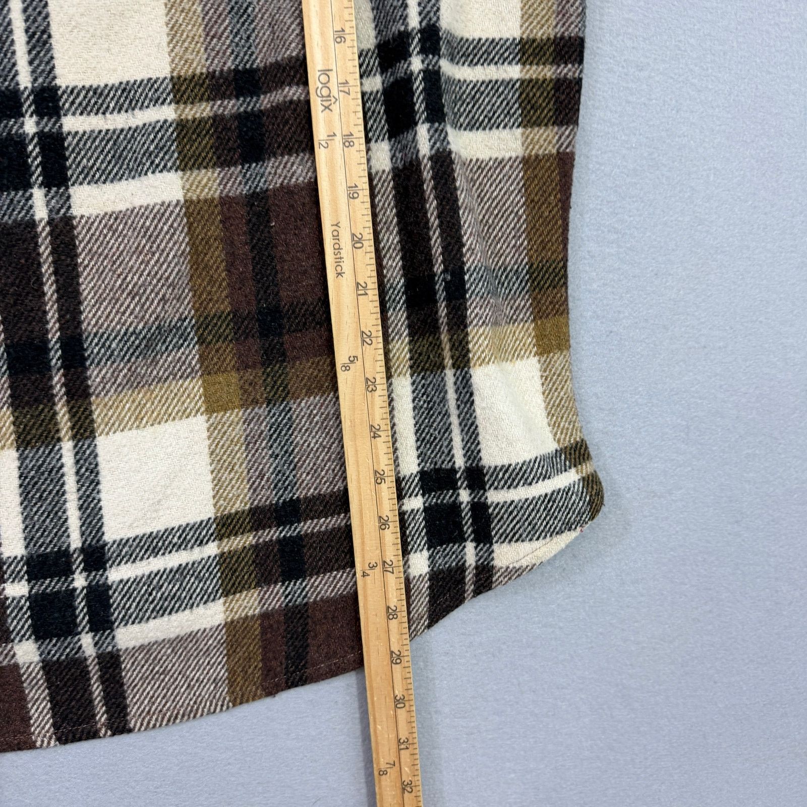 Vintage Vintage CPO Fashion Sportswear Flannel Shirt Large Brown Size US L / EU 52-54 / 3 - 8 Thumbnail