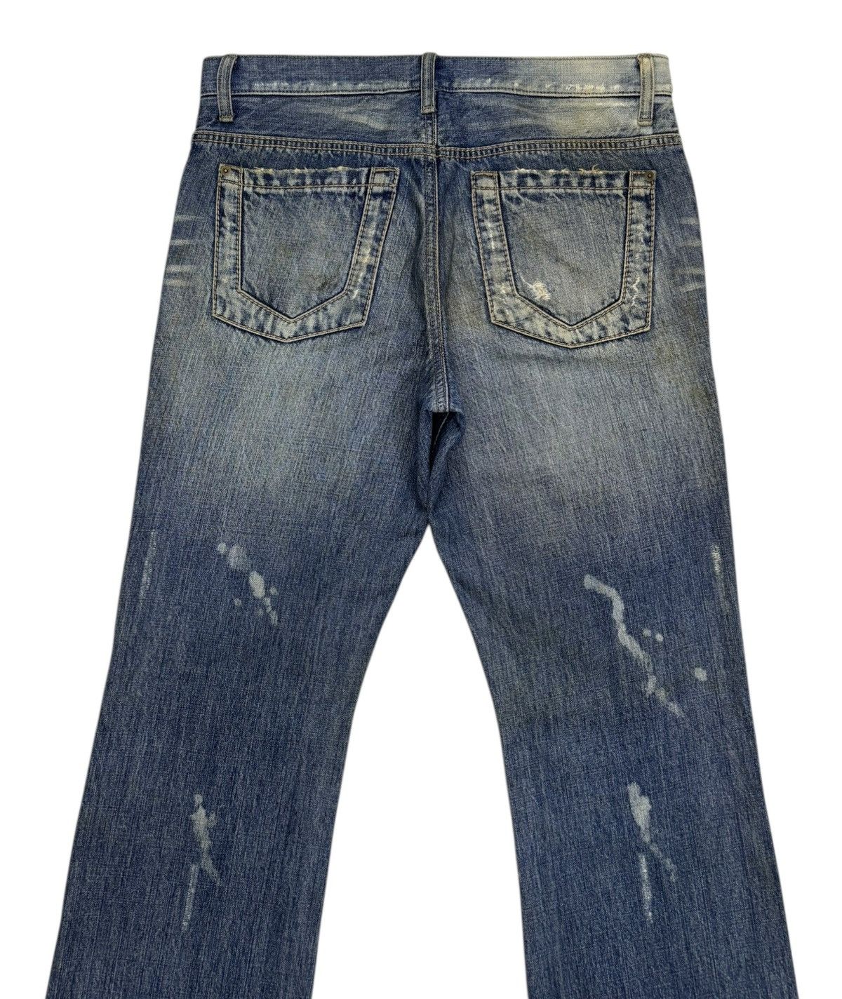 Gaultier Homme Objet × Jean Paul Gaultier Gaultier Homme Objet Custom Bleach Flare Distressed Denim Size US 34 / EU 50 - 6 Thumbnail