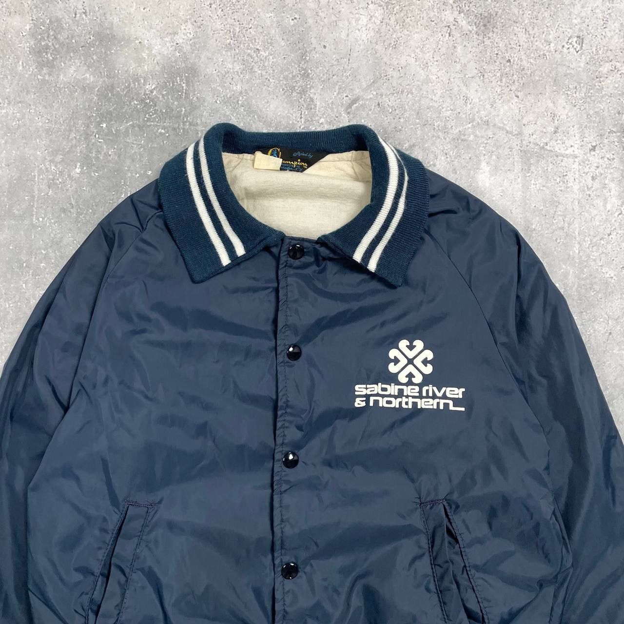 Champion Vintage 60s 70s Champion Running Man Bomber Jacket USA Blue Size US S / EU 44-46 / 1 - 2 Thumbnail