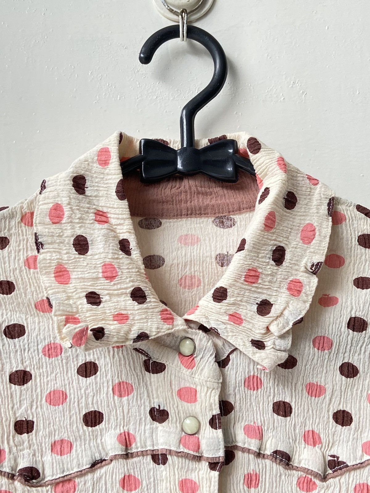 Issey Miyake × Tsumori Chisato TSUMORI CHISATO Polkadot Wrinkle Shirt Size XXS / US 00 / IT 34 - 17 Thumbnail
