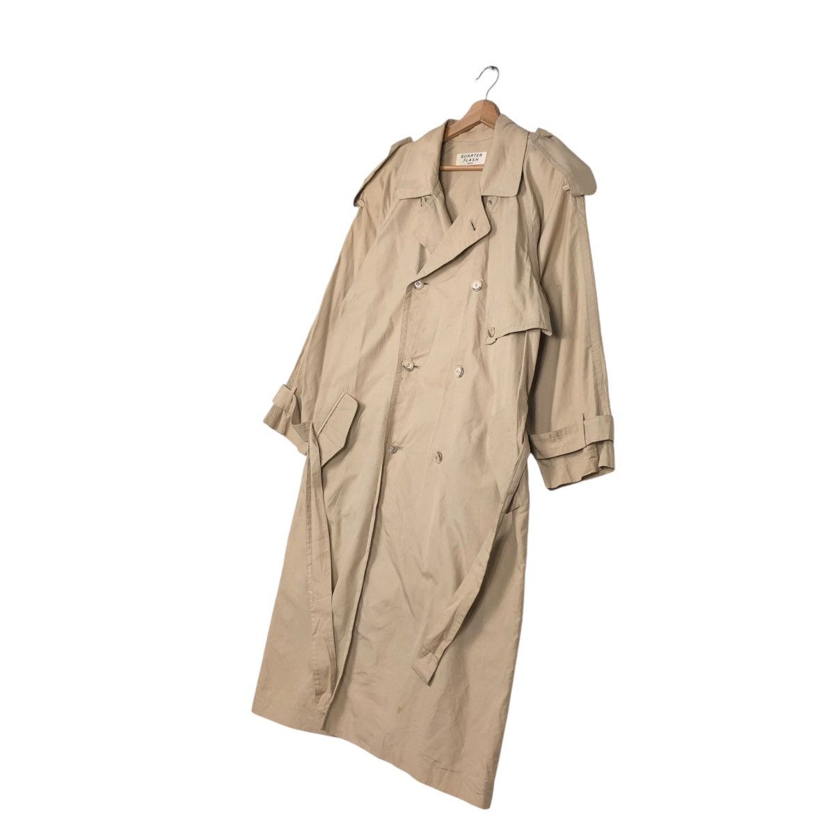 Japanese Brand 🔥VINTAGE TRENCH COATS DOUBLE BREAST QUARTER FLASH 4042331 Size US M / EU 48-50 / 2 - 4 Thumbnail