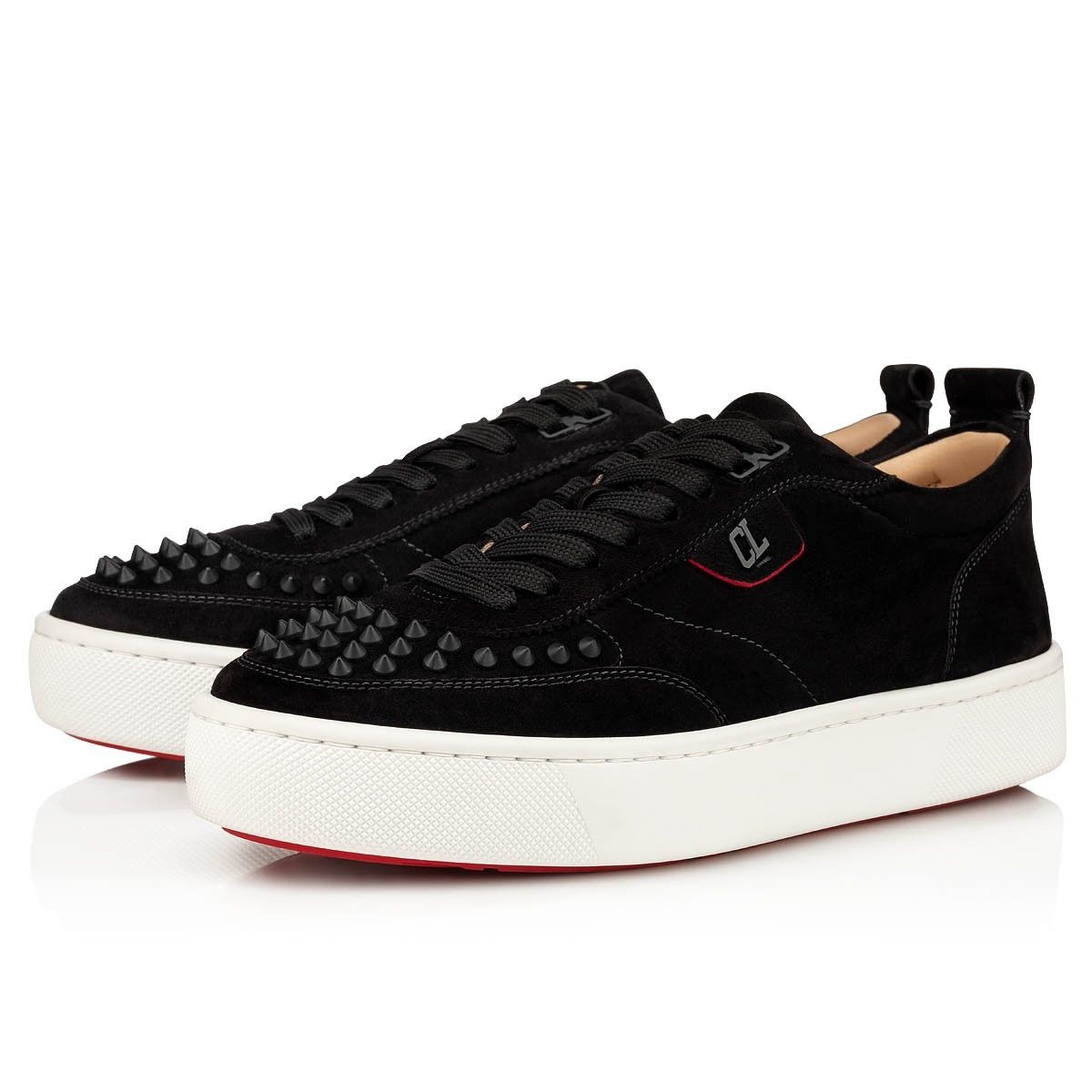 Christian Louboutin o1s1wg110125 Happyrui Spikes Sneakers in Black Size US 12 / EU 45 - 1 Thumbnail